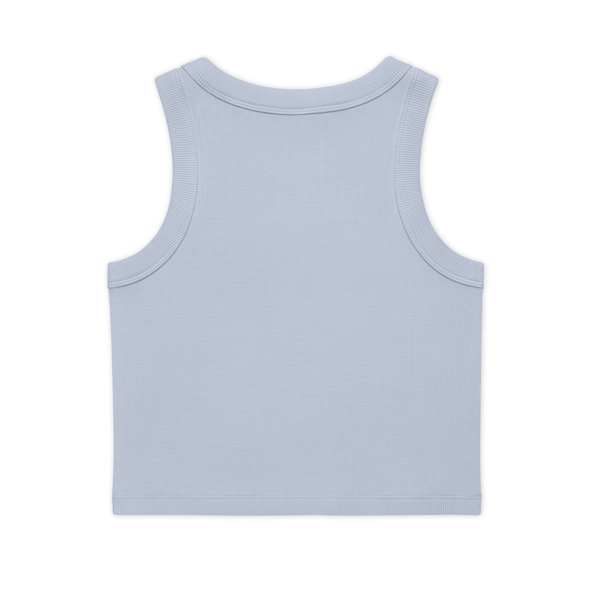 Electric Beach Ribbed Crop Tank Top