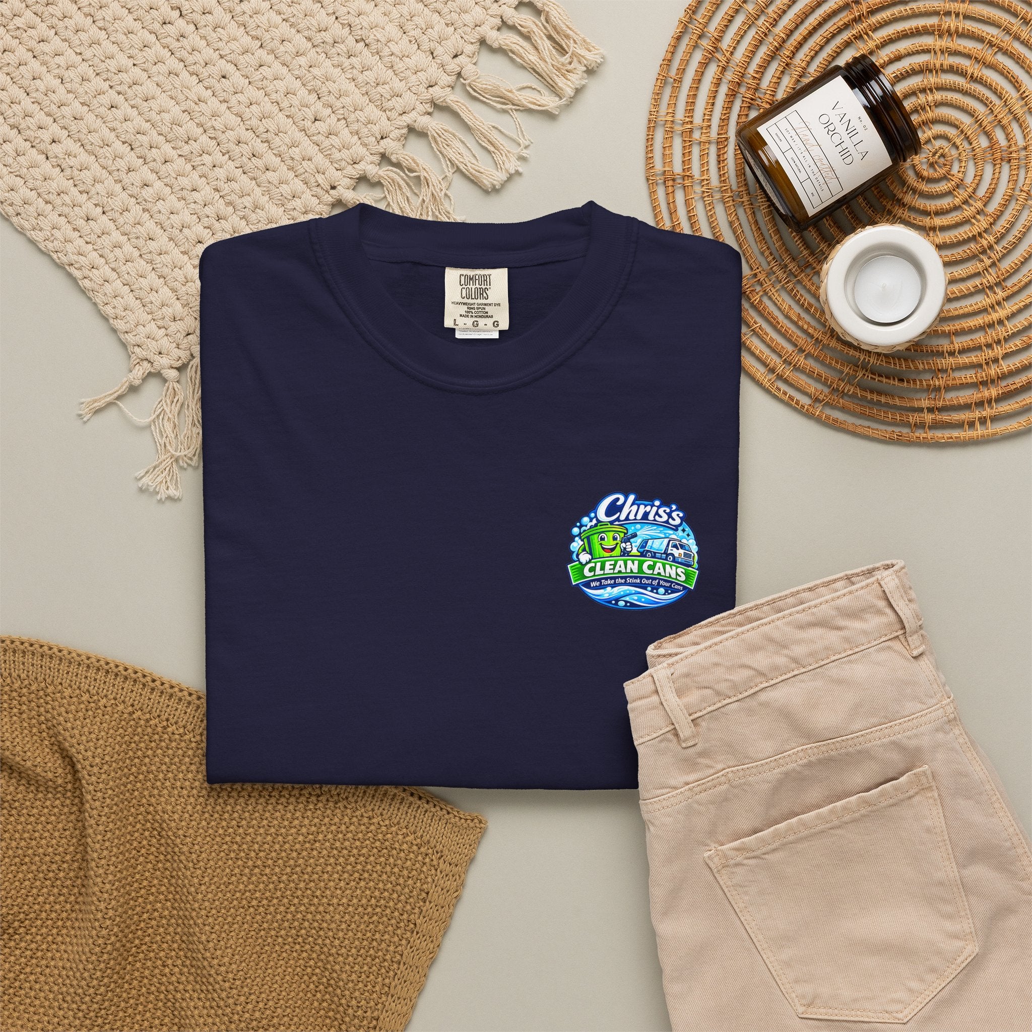 Chris's Clean Cans Crew Neck T-Shirt