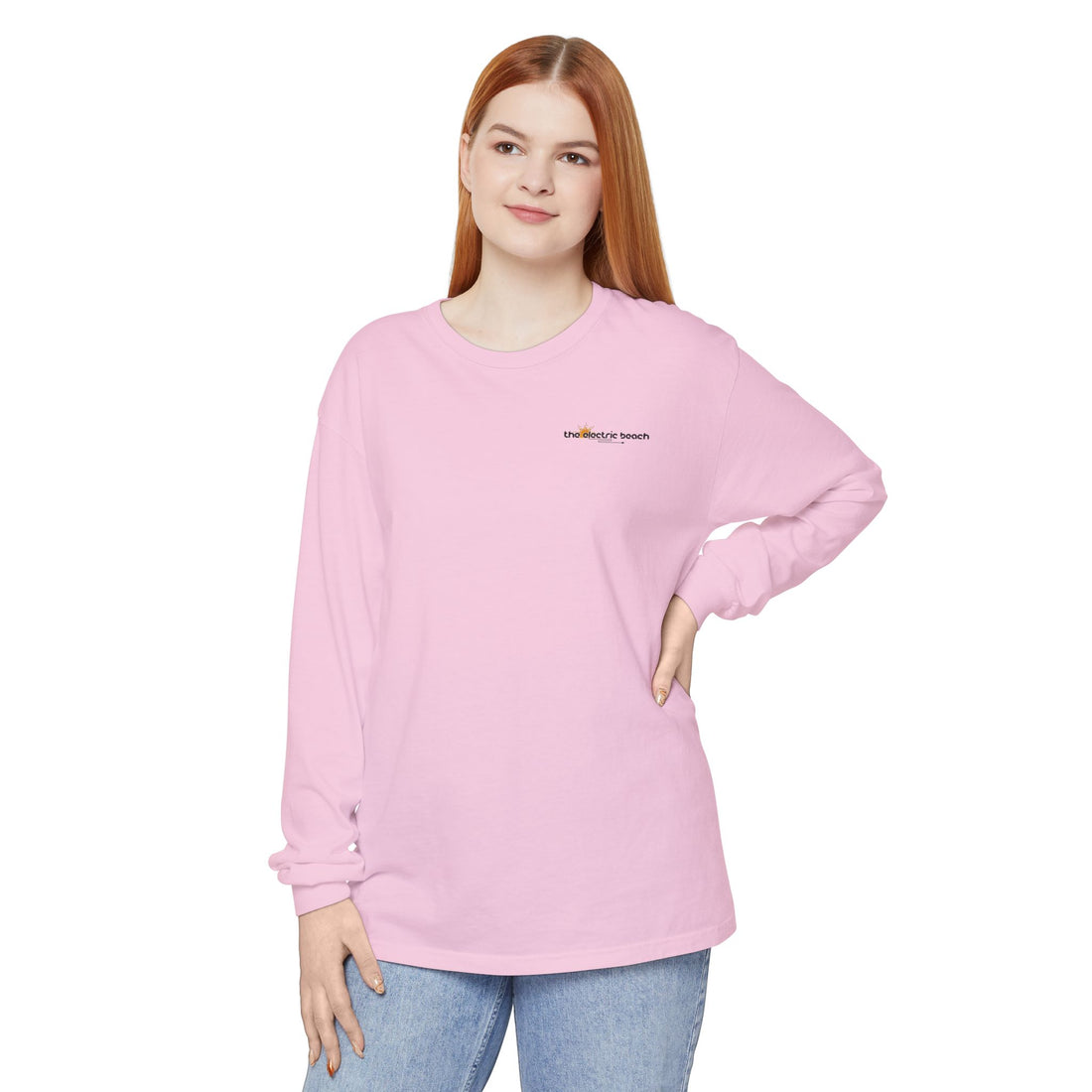 Electric Beach Long Sleeve Crew Neck T-Shirt