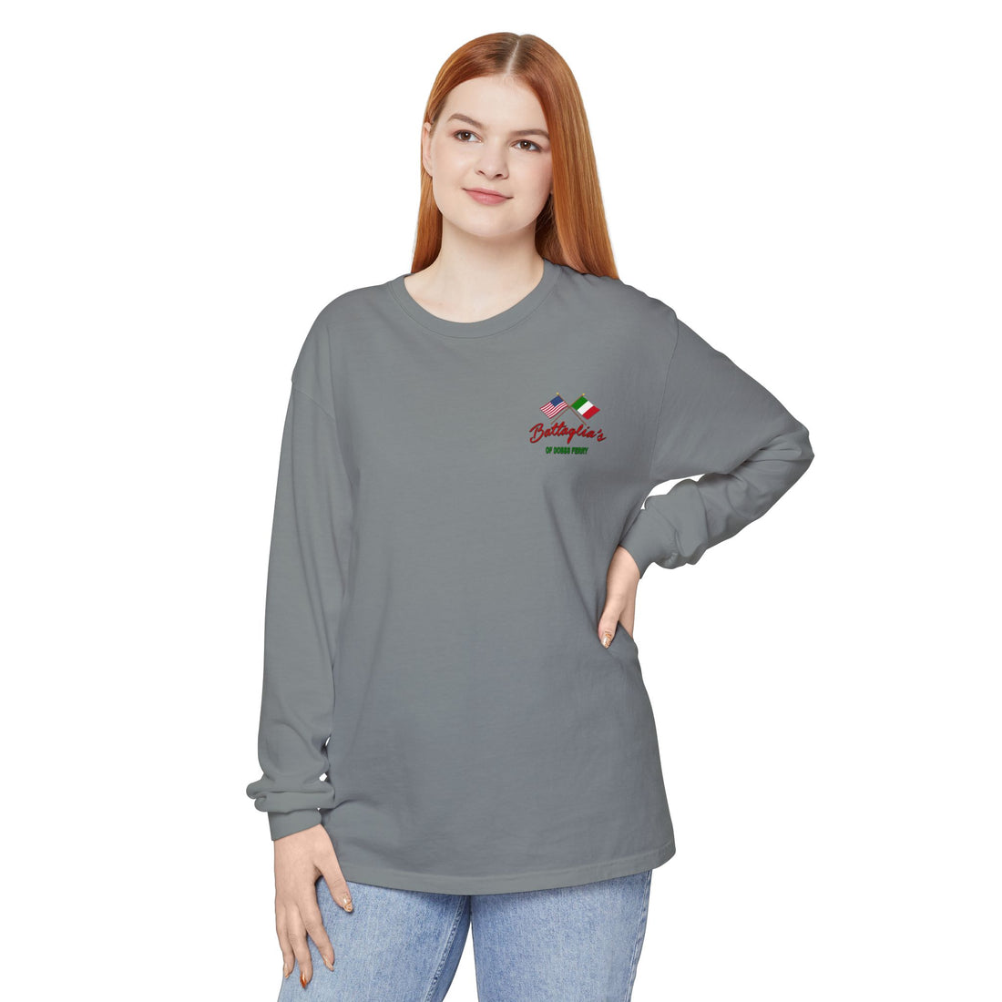 Battaglia's Deli Long Sleeve Crew Neck T-Shirt