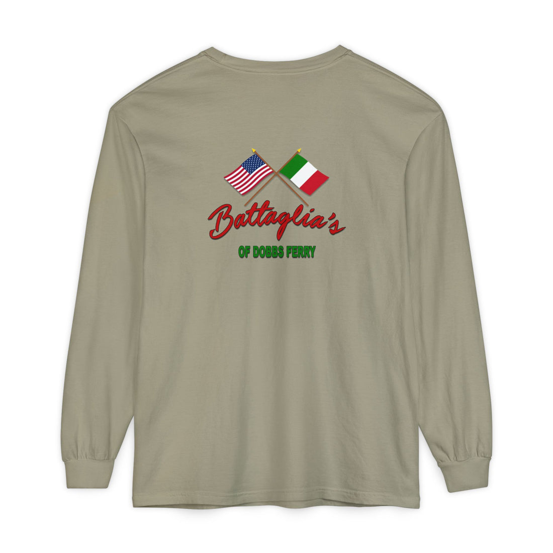 Battaglia's Deli Long Sleeve Crew Neck T-Shirt