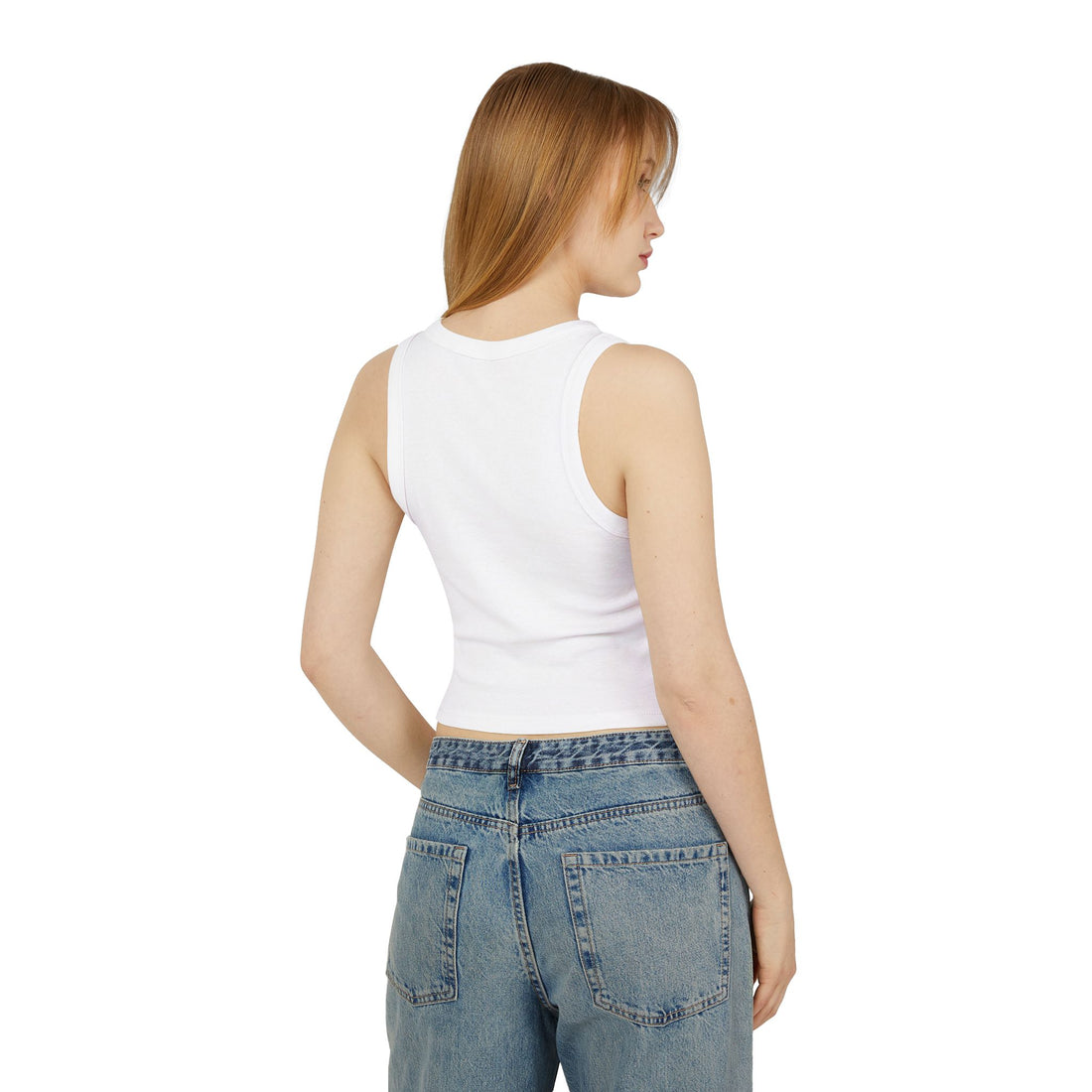 Gino's Cannoli Bar Ribbed Racer Tank Top