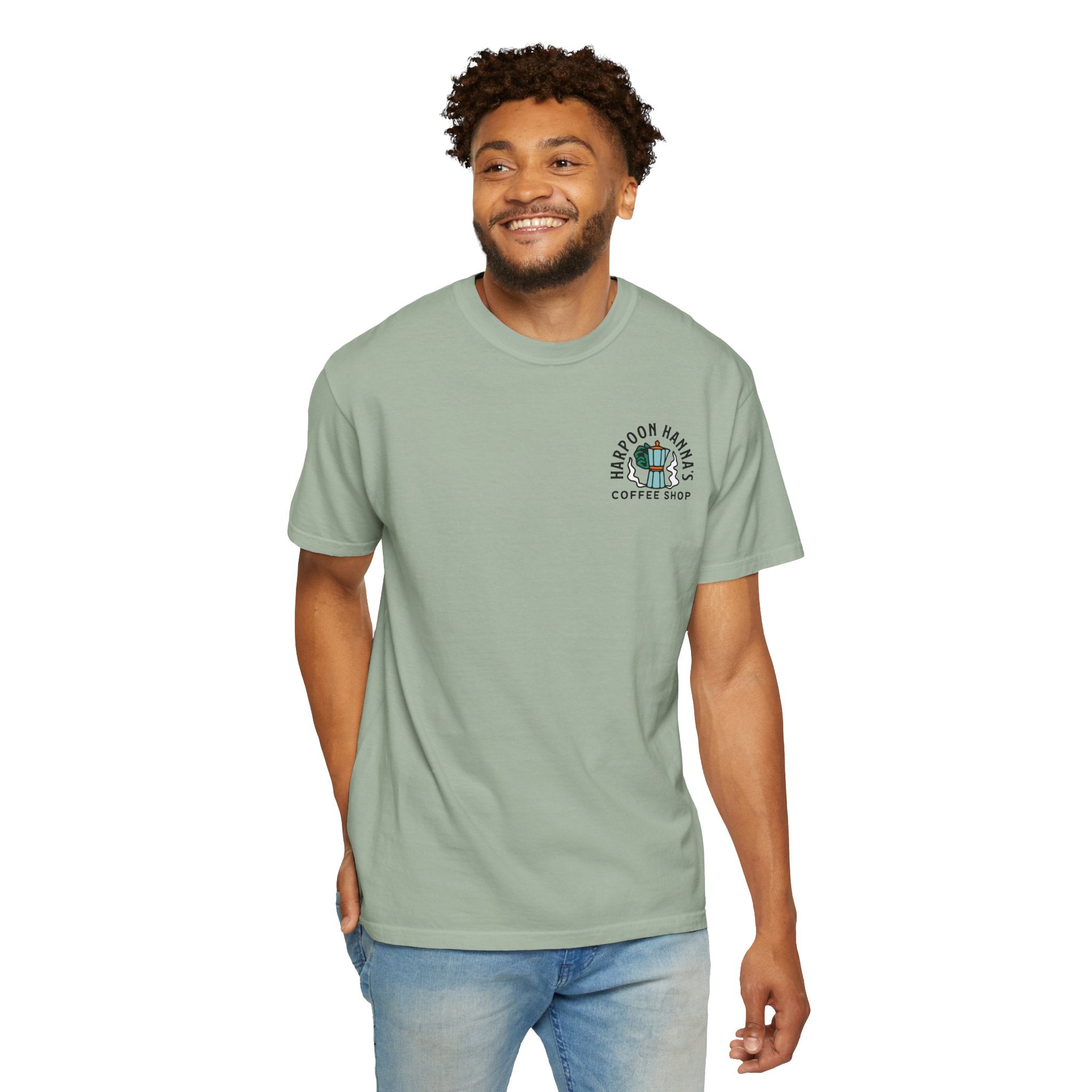 Harpoon Hanna's Retro Moka Pot Crew Neck T-Shirt