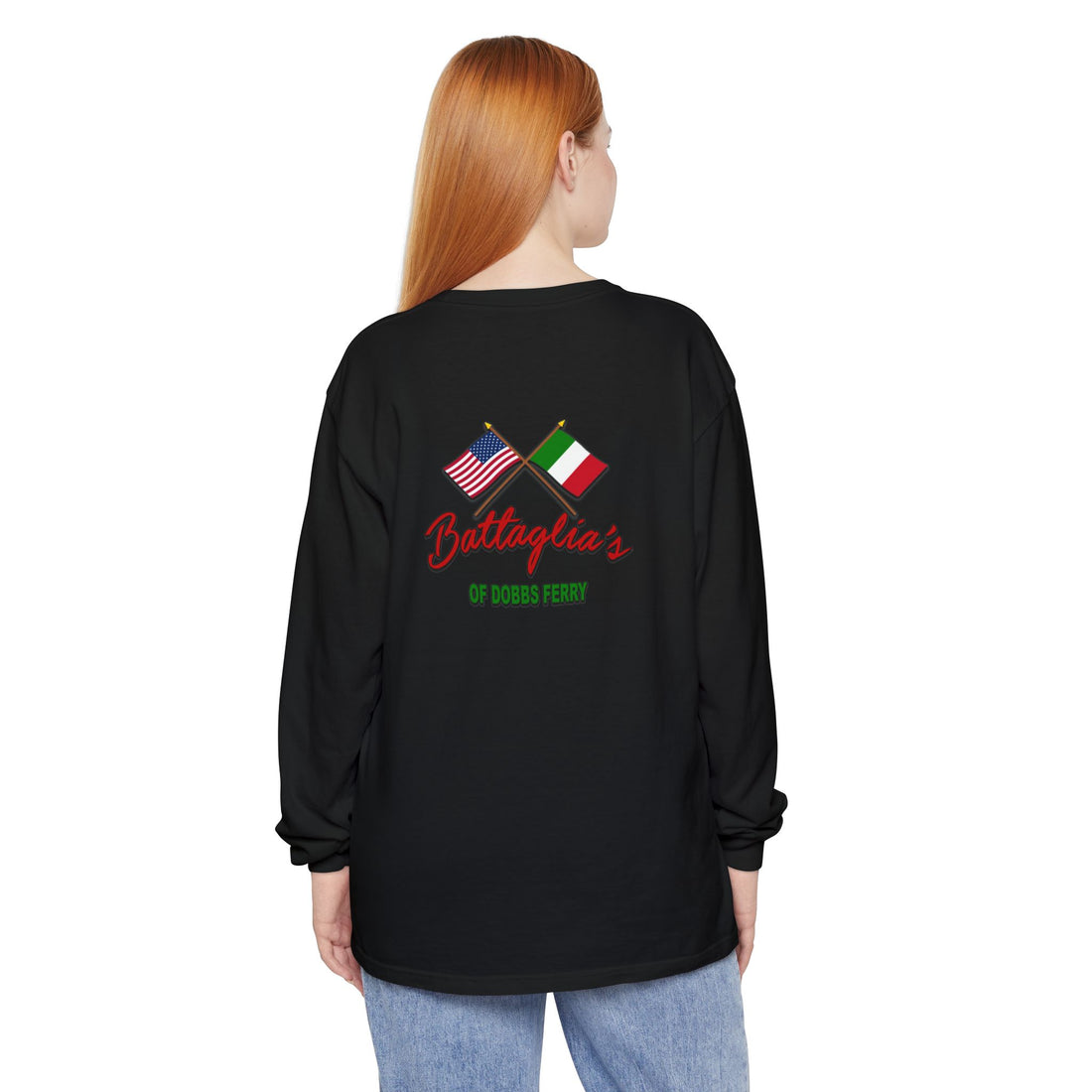 Battaglia's Deli Long Sleeve Crew Neck T-Shirt