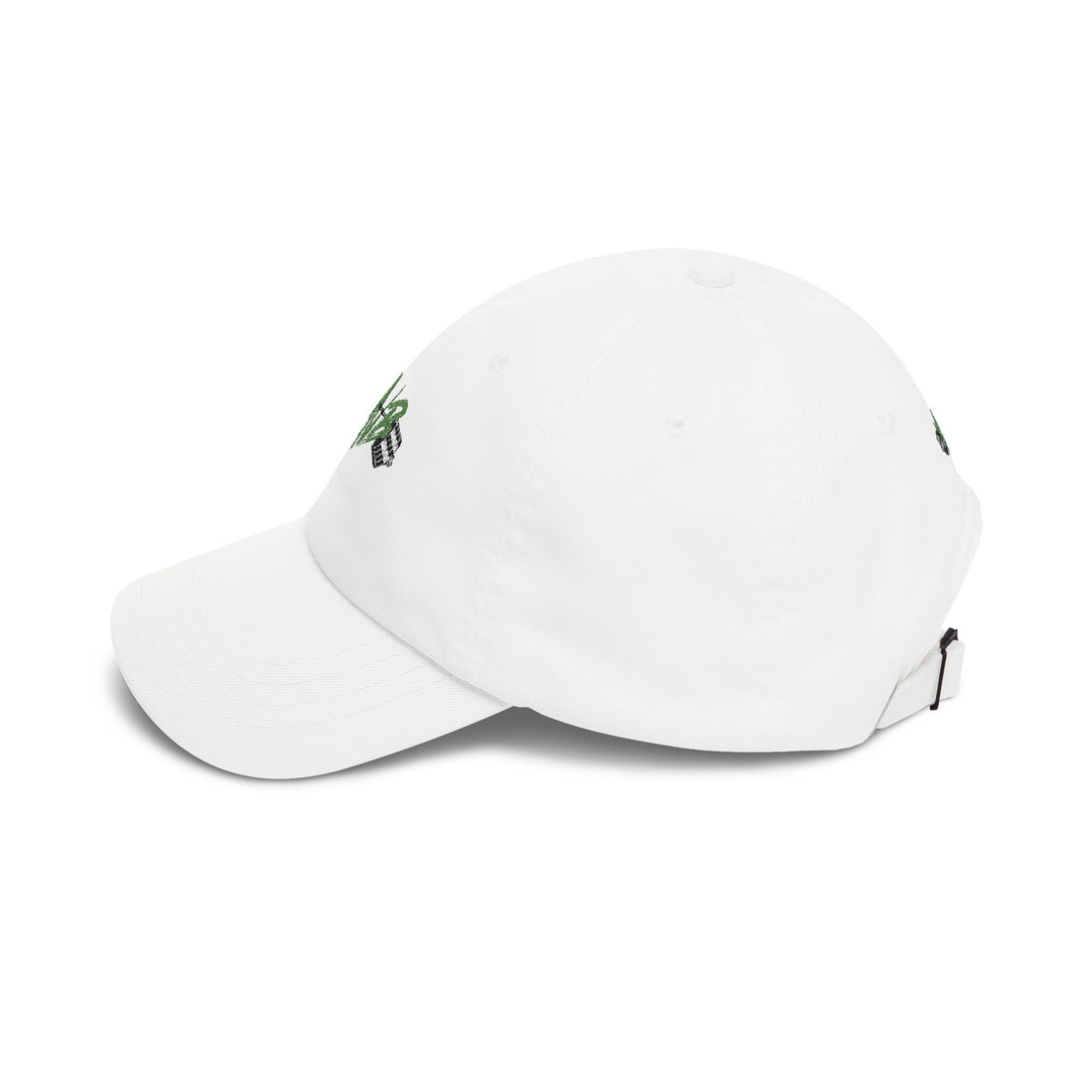 Dad Cap — Green Lightning Bolt Logo Embroidered Hat