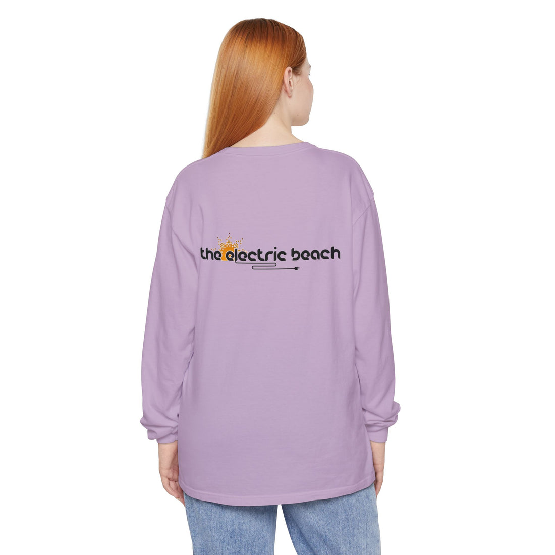 Electric Beach Long Sleeve Crew Neck T-Shirt