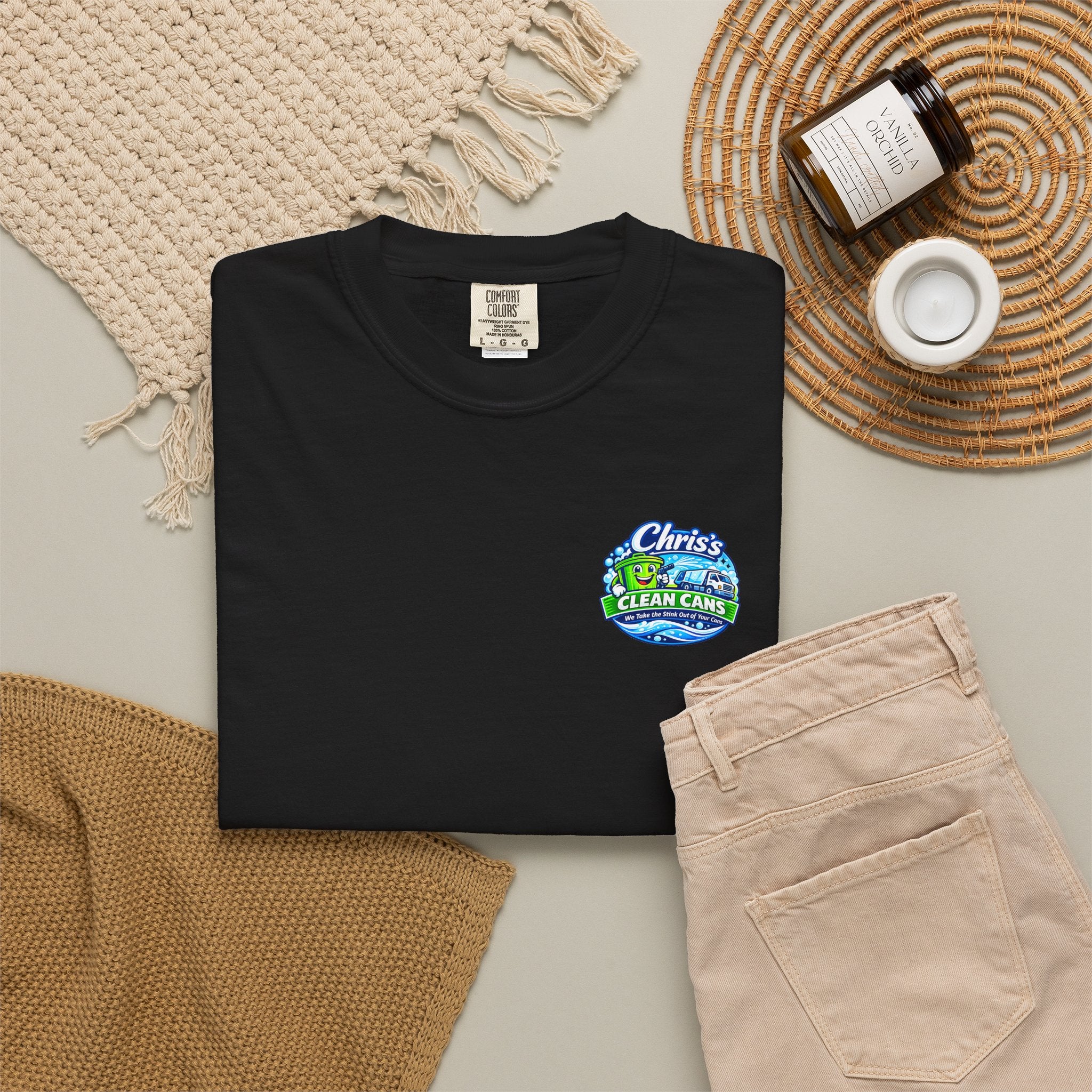 Chris's Clean Cans Crew Neck T-Shirt