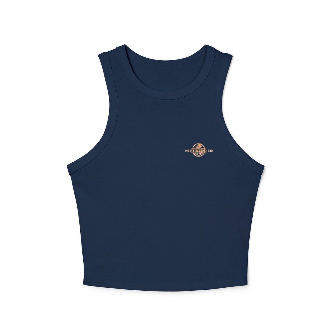 Gino's Cannoli Bar Ribbed Racer Tank Top
