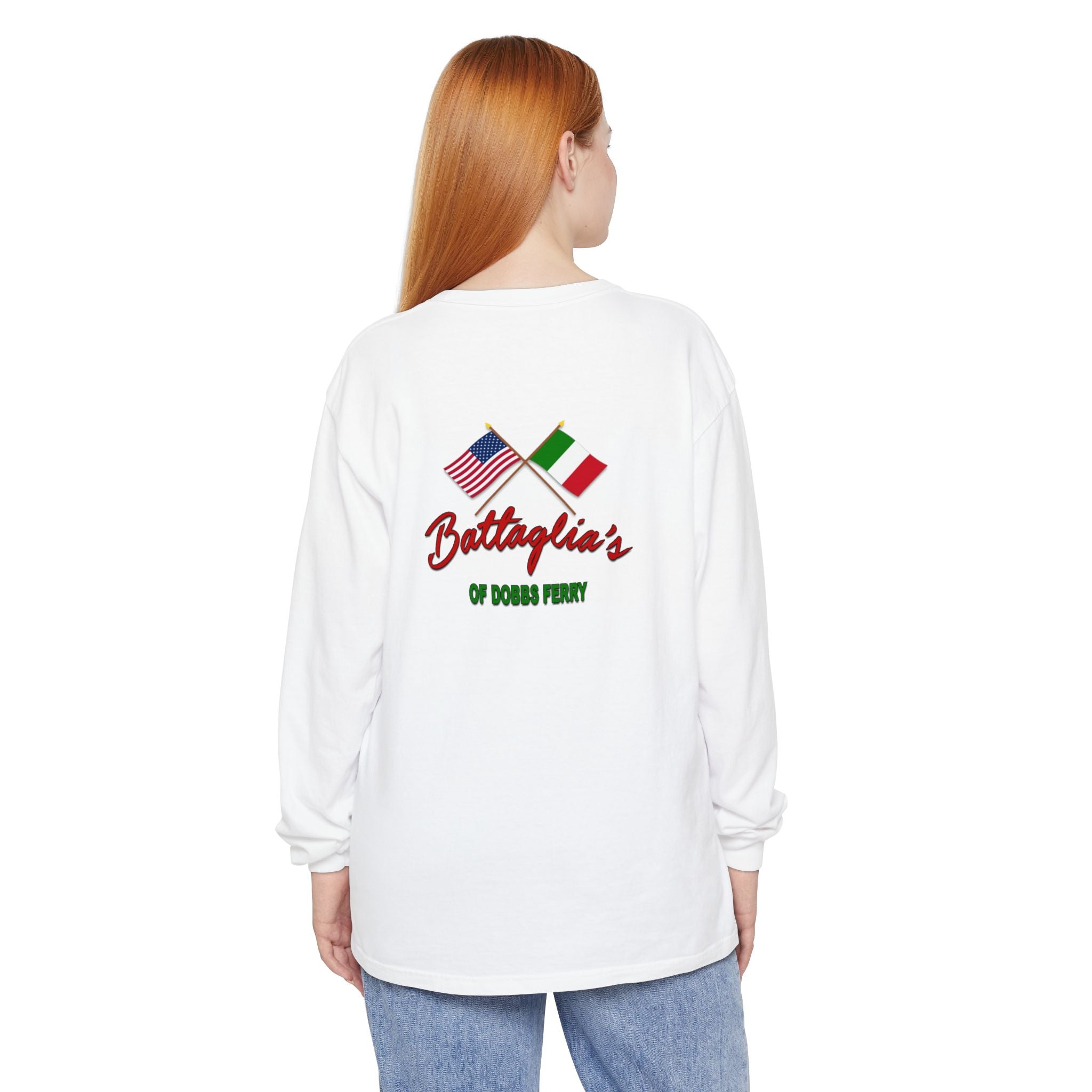 Battaglia's Deli Long Sleeve Crew Neck T-Shirt