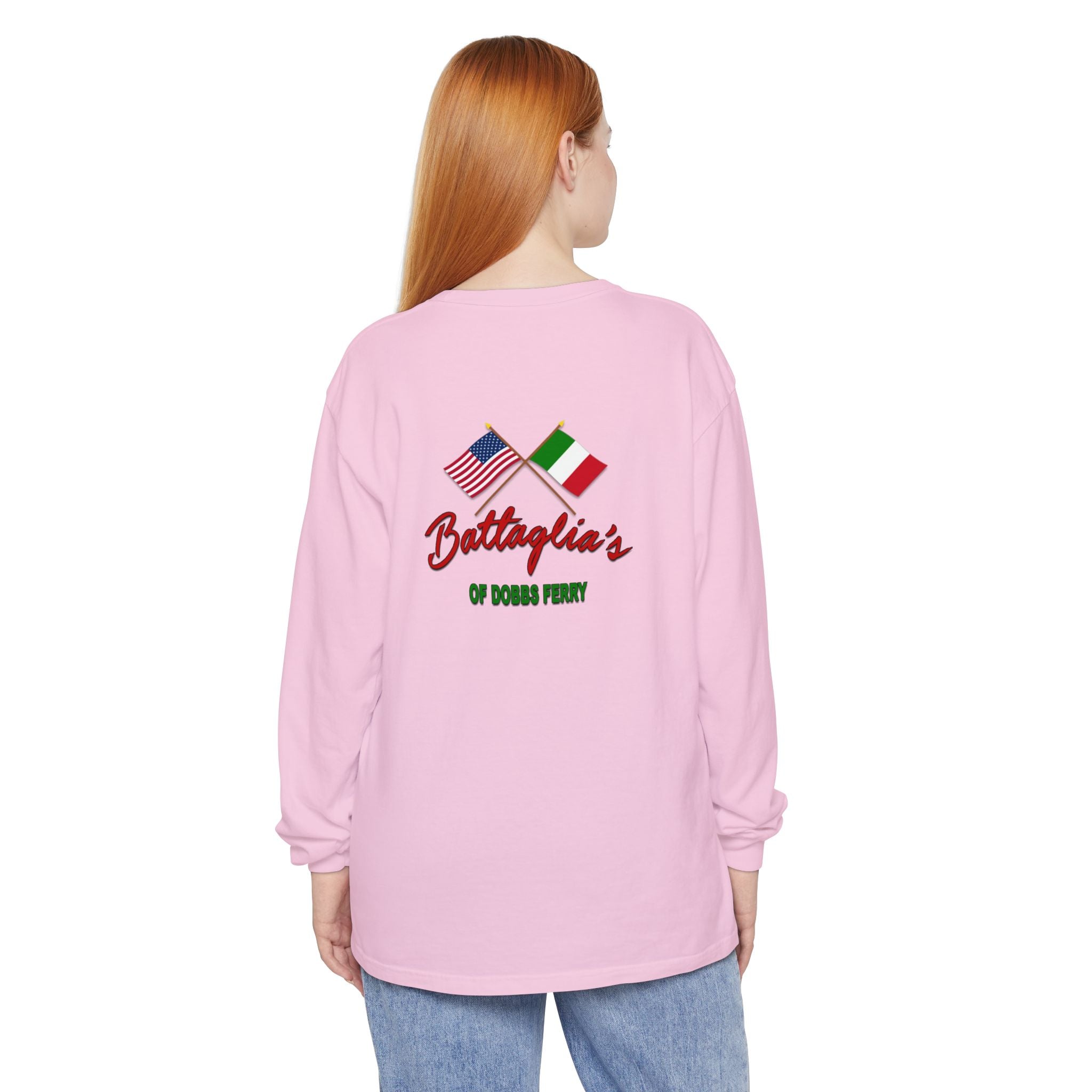 Battaglia's Deli Long Sleeve Crew Neck T-Shirt