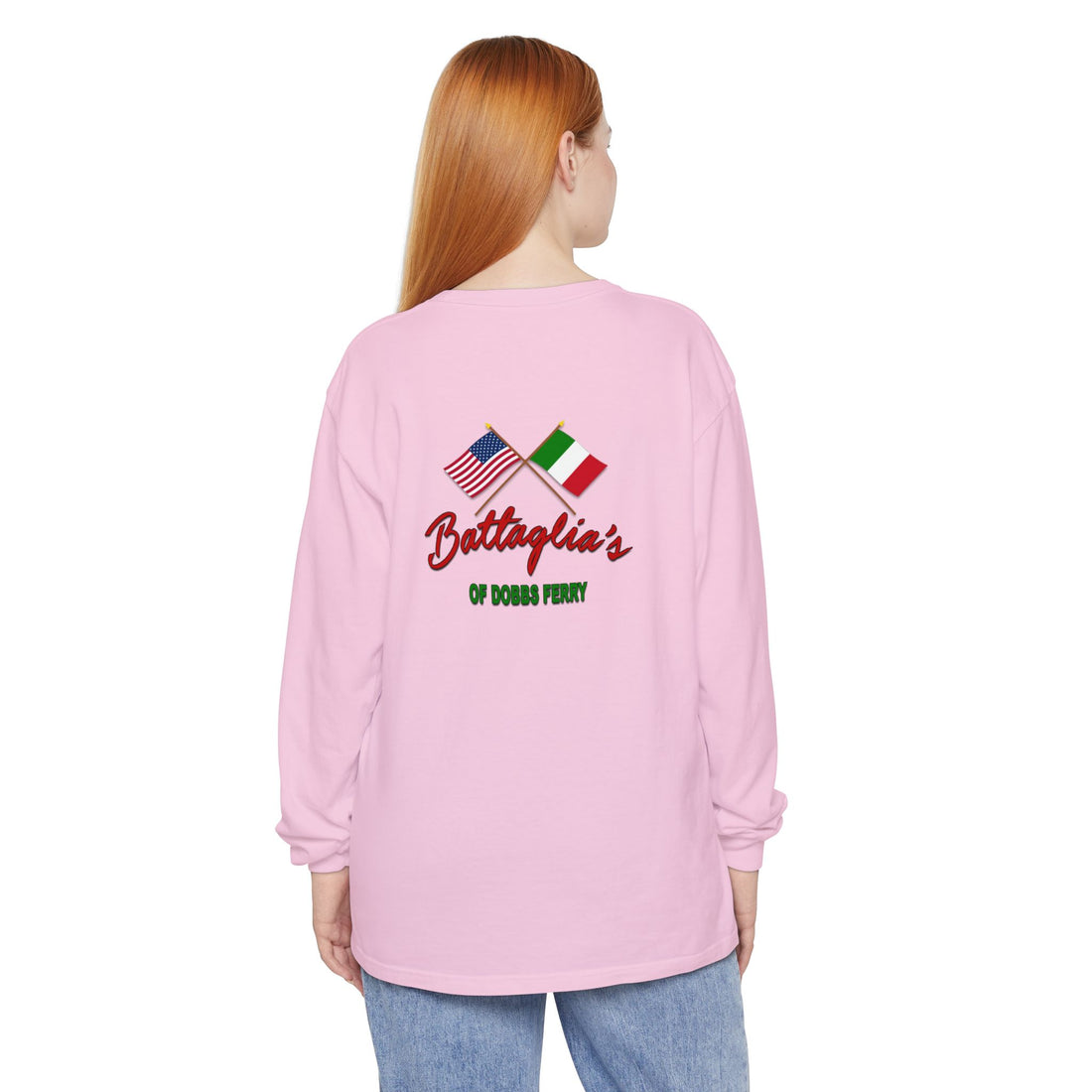 Battaglia's Deli Long Sleeve Crew Neck T-Shirt