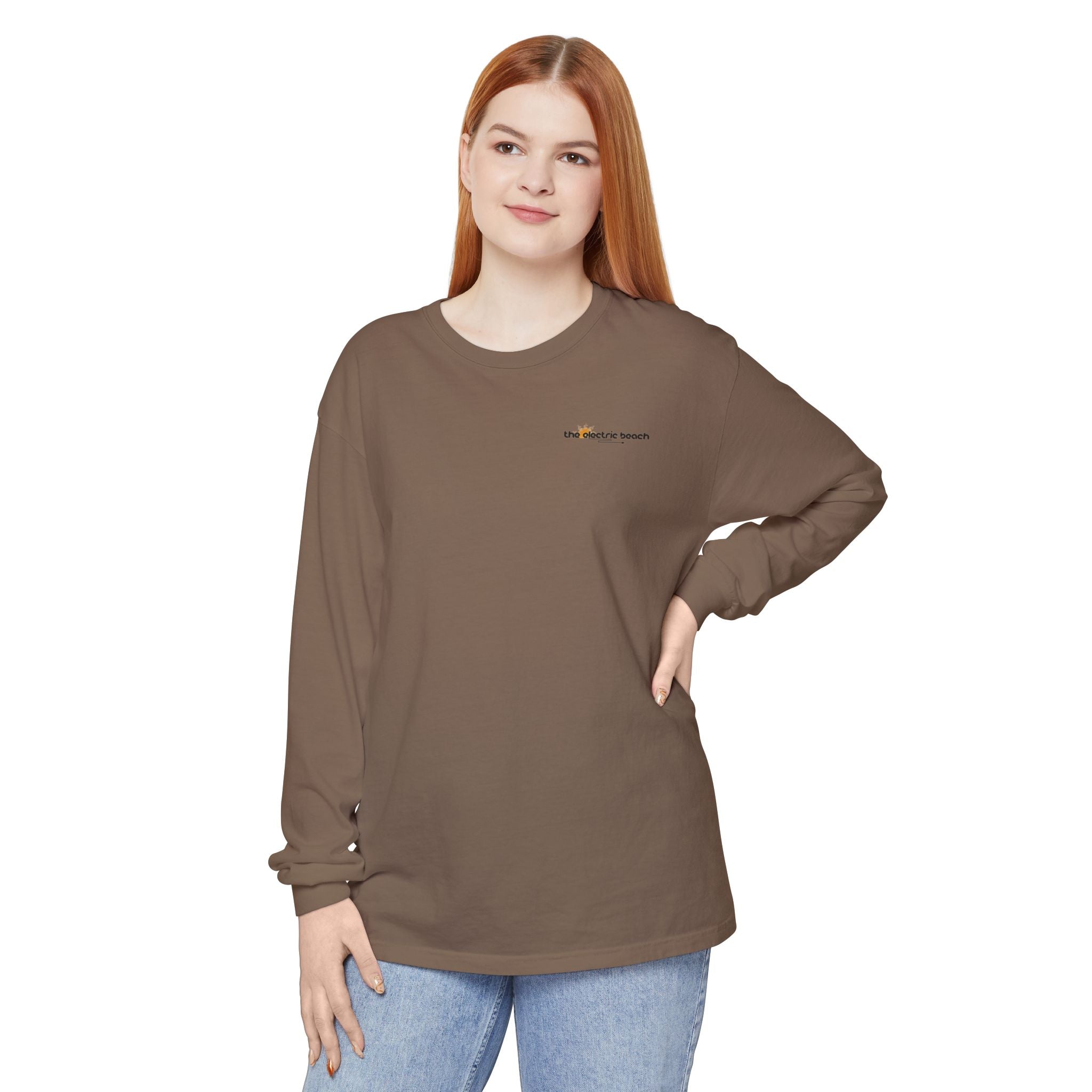 Electric Beach Long Sleeve Crew Neck T-Shirt