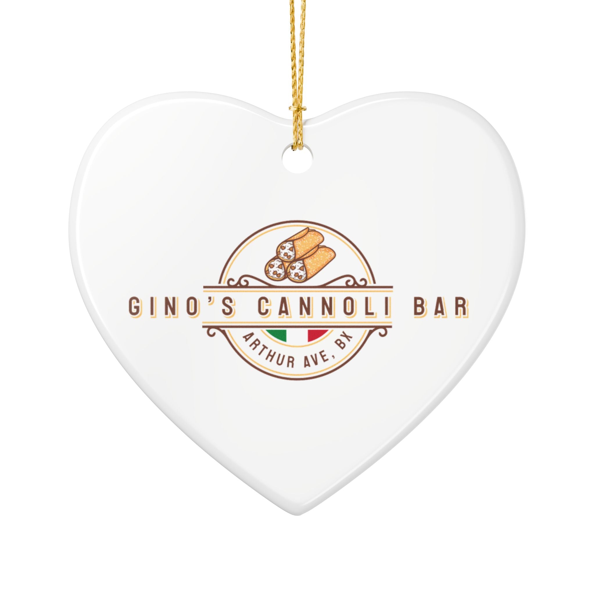Gino’s Cannoli Bar Ceramic Ornament