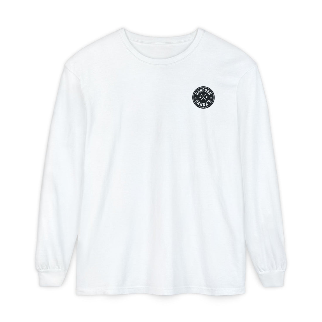 Harpoon Hanna's 'Drink or Sink' Long Sleeve Crew Neck T-Shirt