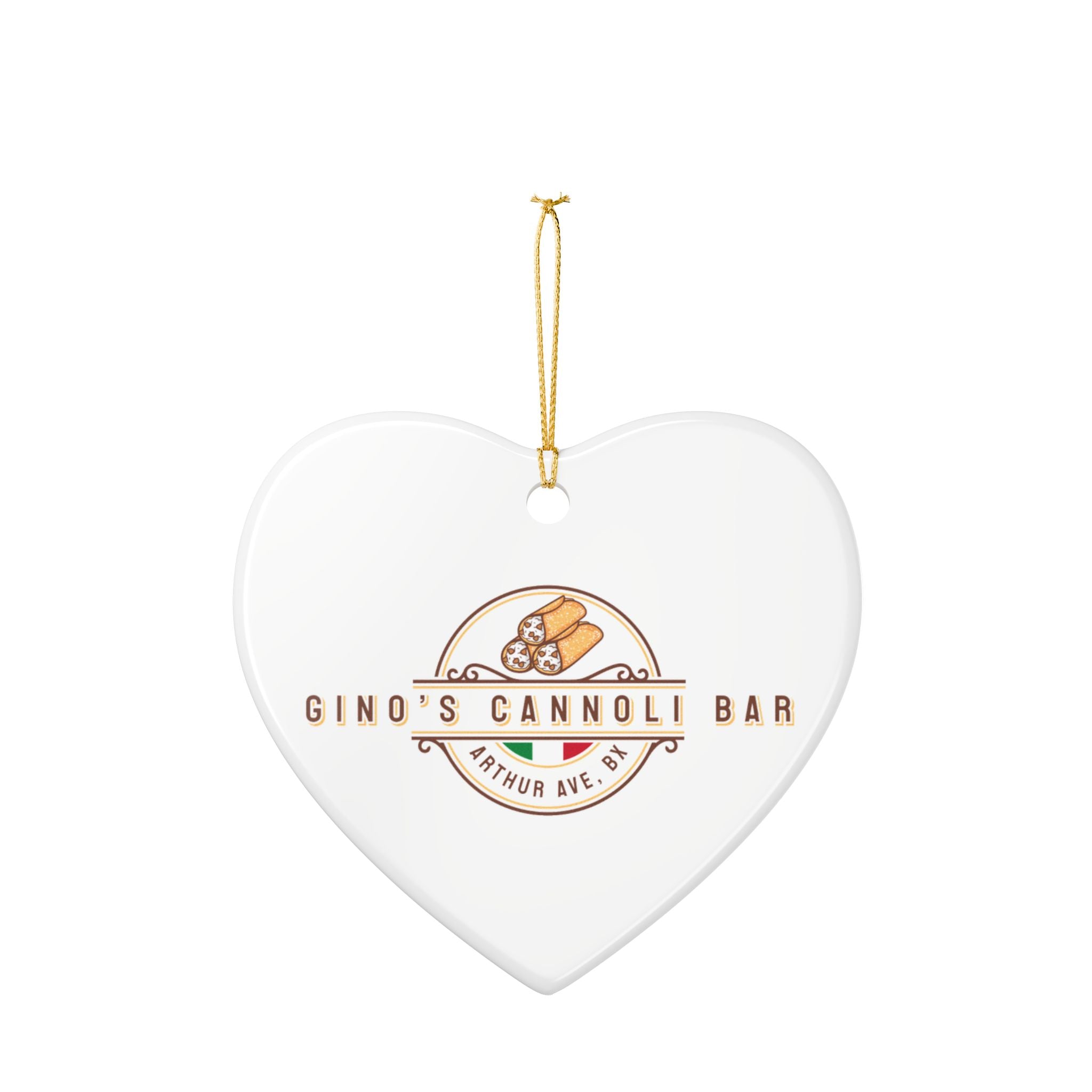 Gino’s Cannoli Bar Ceramic Ornament