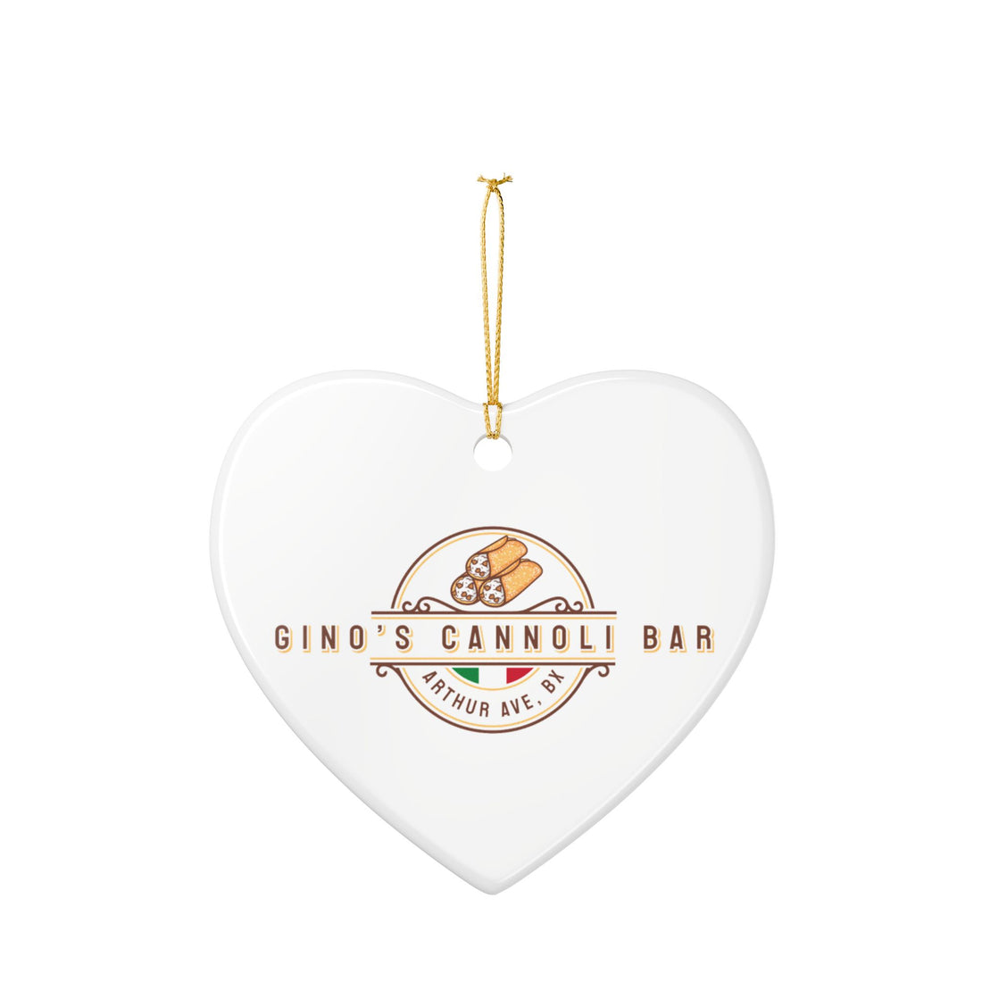 Gino’s Cannoli Bar Ceramic Ornament