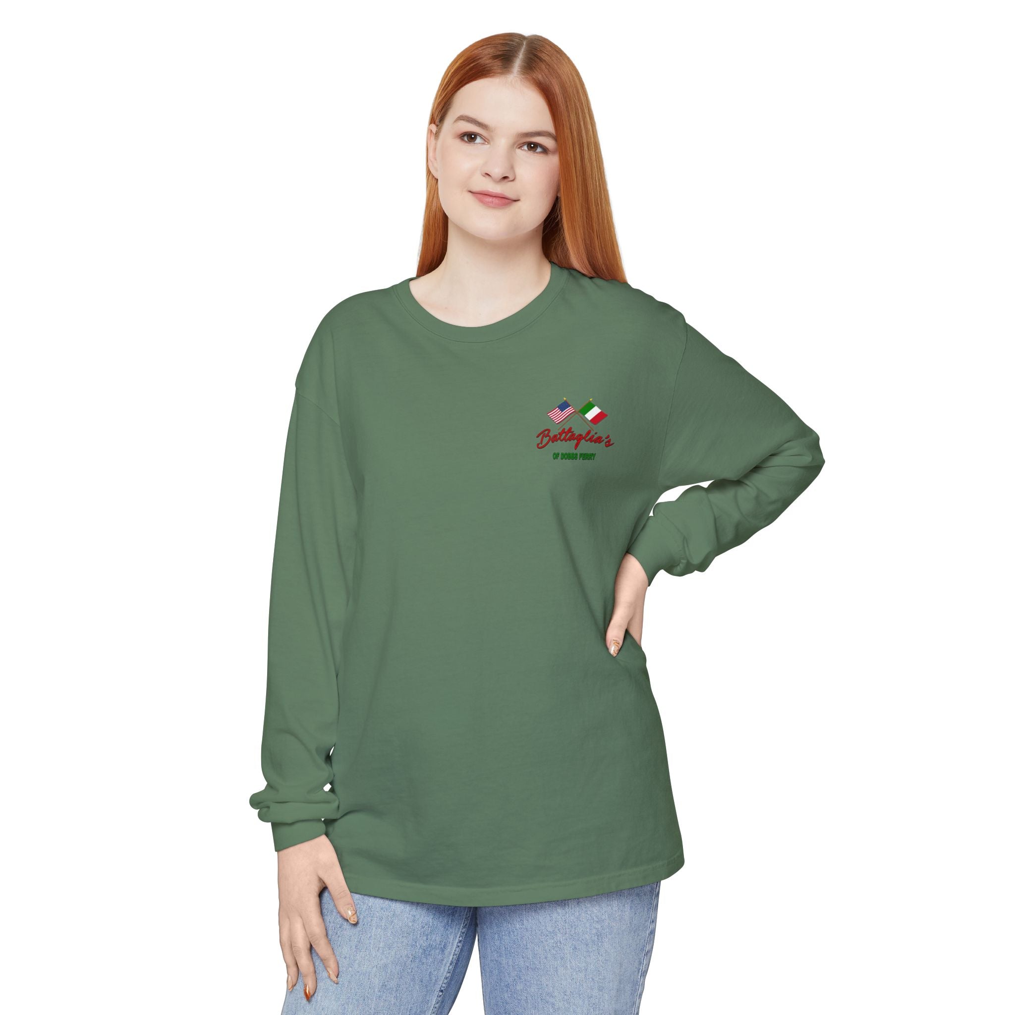 Battaglia's Deli Long Sleeve Crew Neck T-Shirt