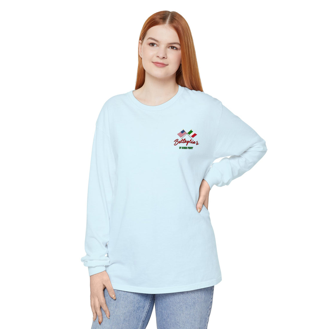 Battaglia's Deli Long Sleeve Crew Neck T-Shirt