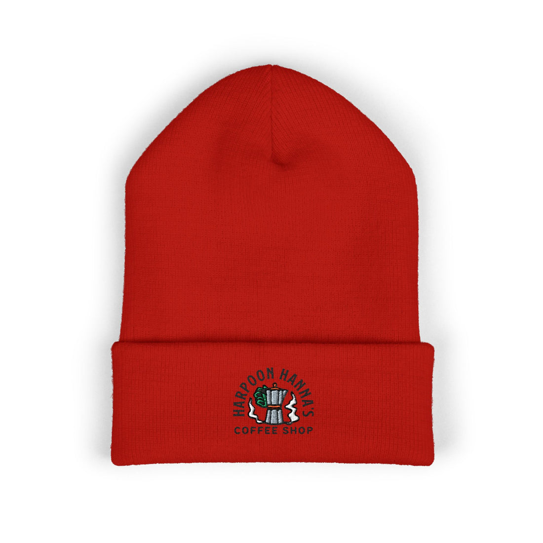 Harpoon Hannah's Retro Moka Pot Cuffed Beanie