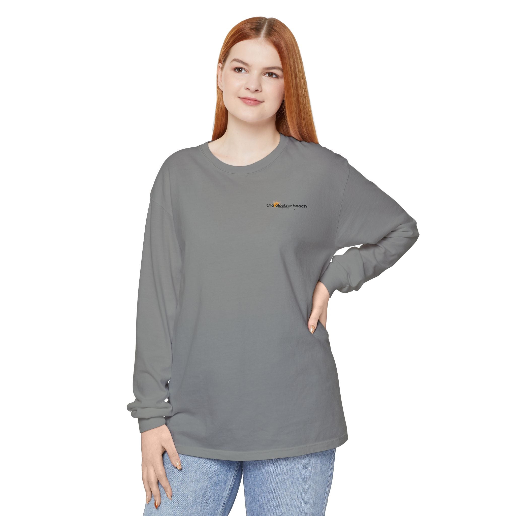Electric Beach Long Sleeve Crew Neck T-Shirt