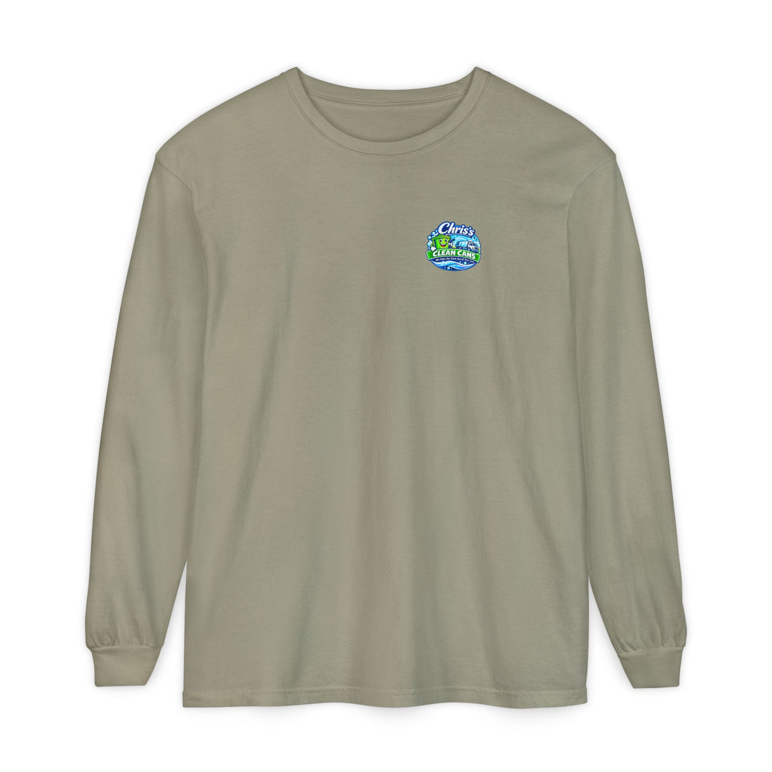 Chris's Clean Cans Long Sleeve Crew Neck T-Shirt