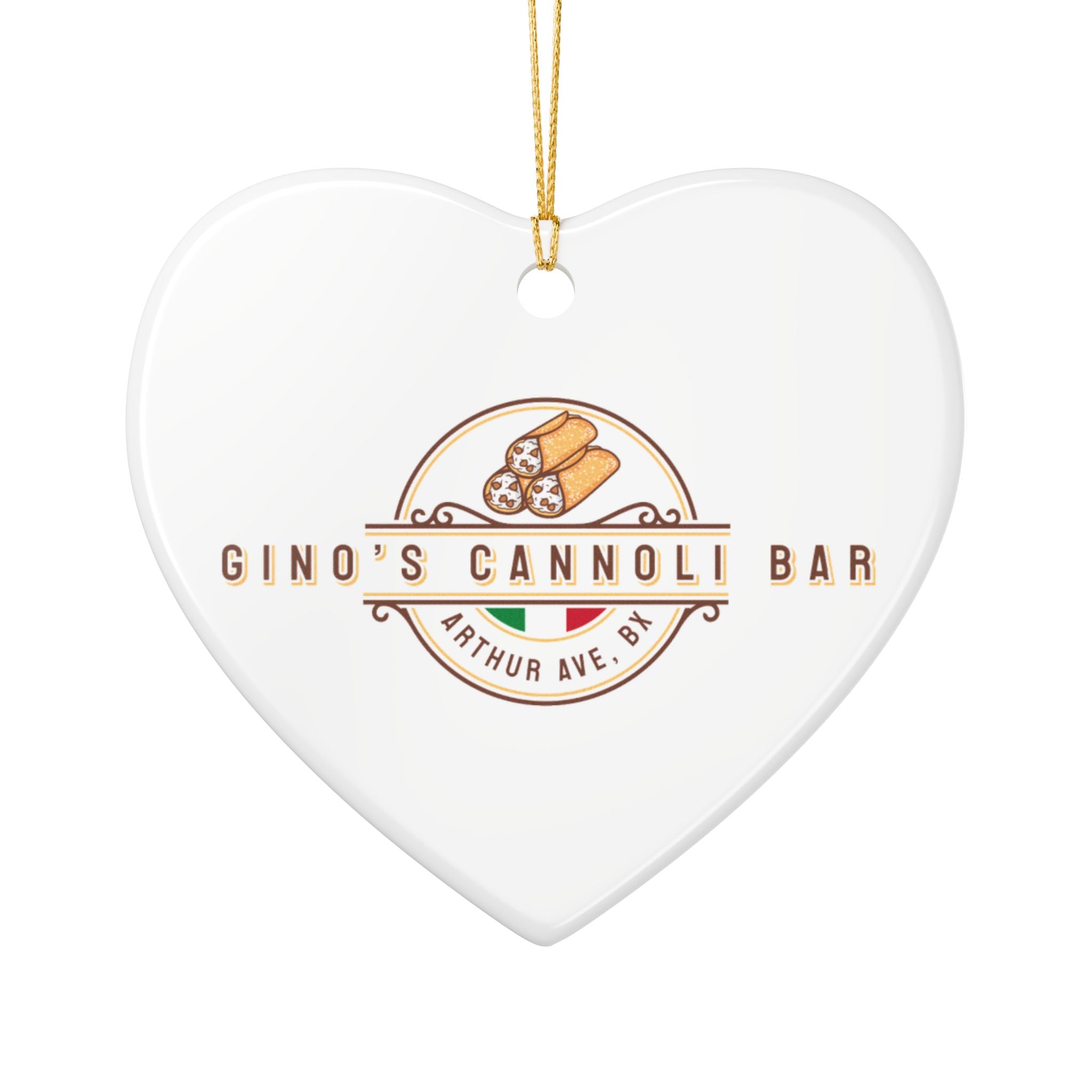 Gino’s Cannoli Bar Ceramic Ornament