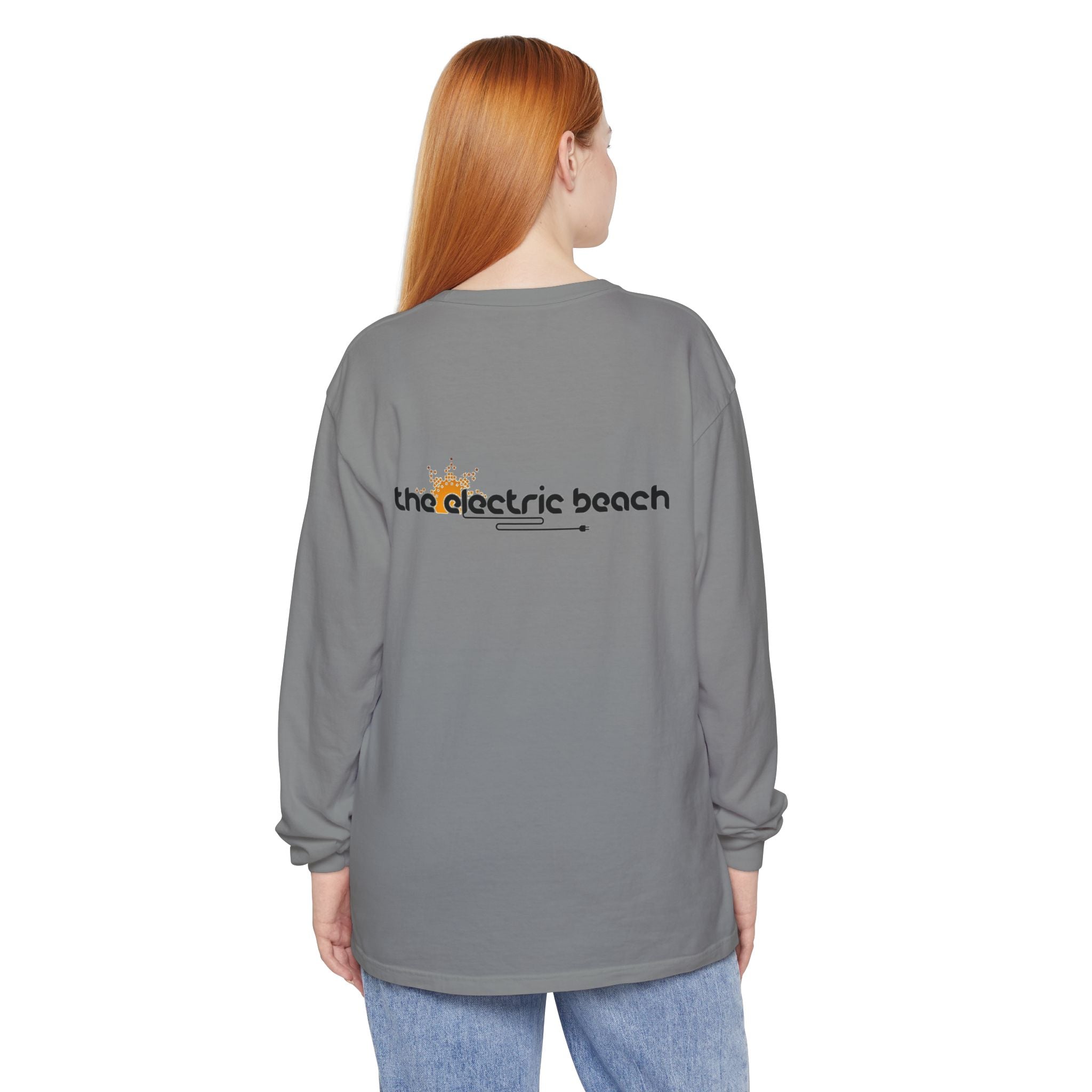 Electric Beach Long Sleeve Crew Neck T-Shirt