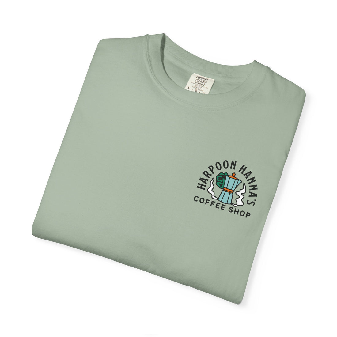 Harpoon Hanna's Retro Moka Pot Crew Neck T-Shirt