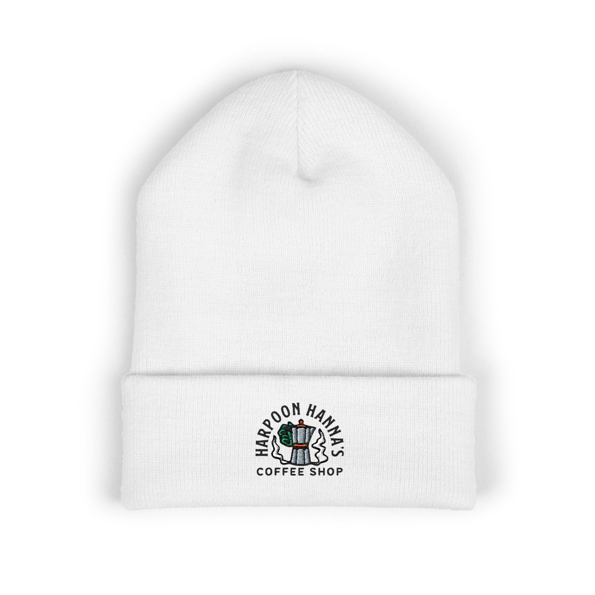 Harpoon Hannah's Retro Moka Pot Cuffed Beanie
