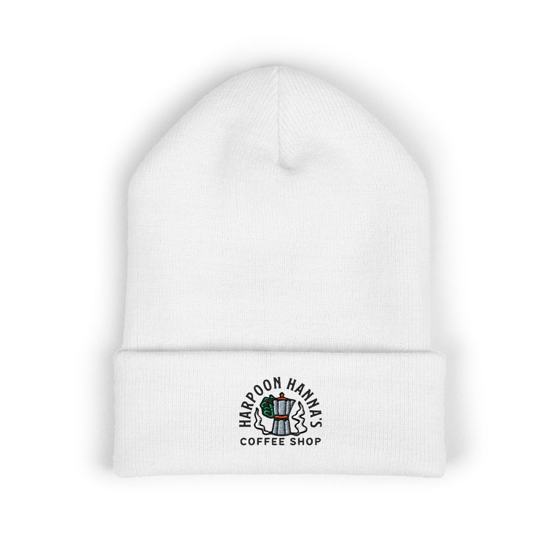 Harpoon Hannah's Retro Moka Pot Cuffed Beanie