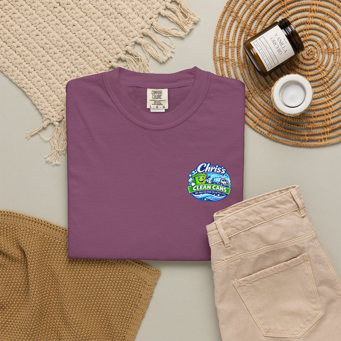 Chris's Clean Cans Crew Neck T-Shirt