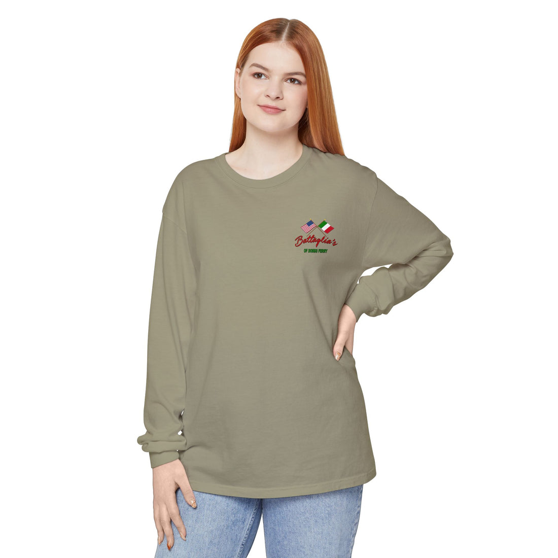 Battaglia's Deli Long Sleeve Crew Neck T-Shirt