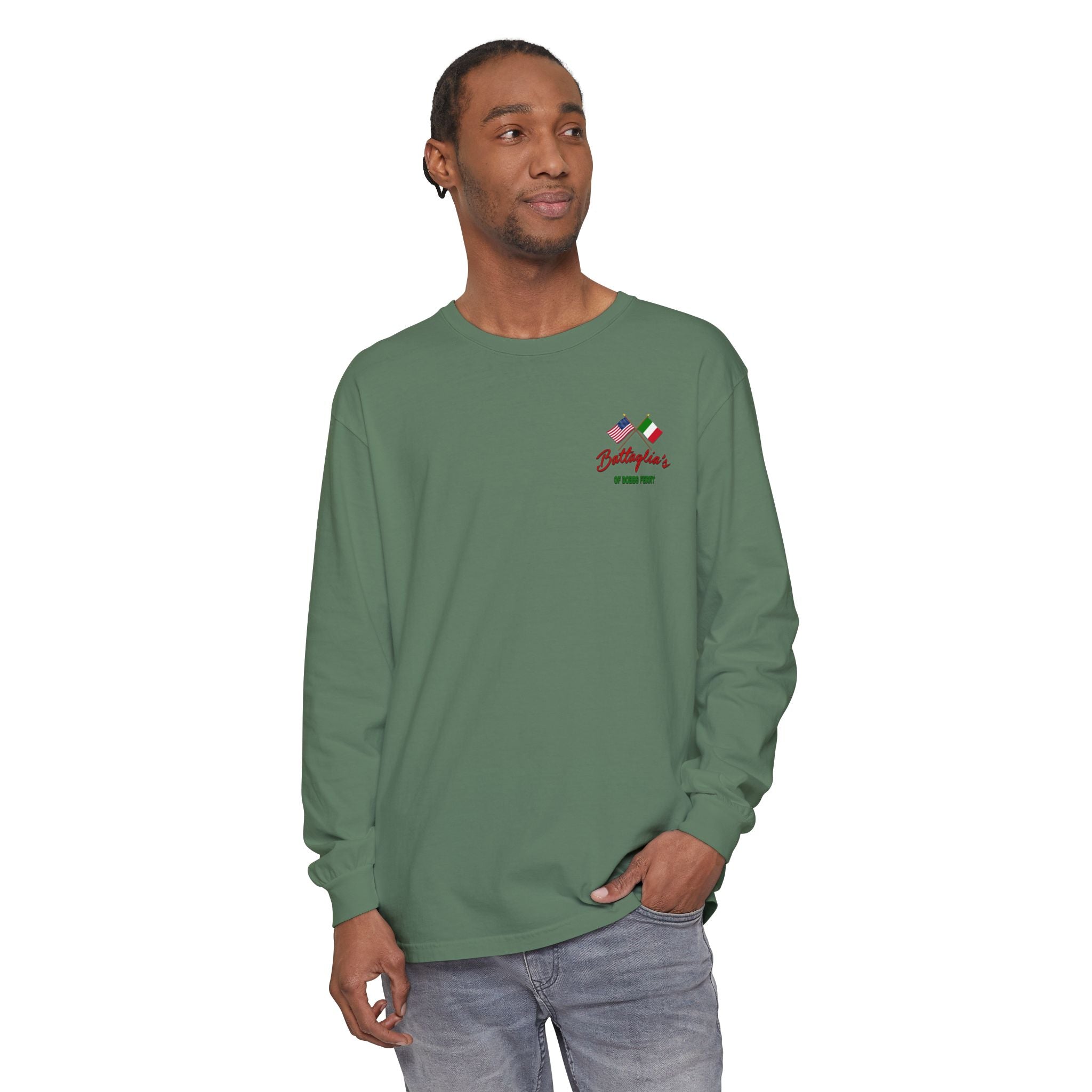 Battaglia's Deli Long Sleeve Crew Neck T-Shirt