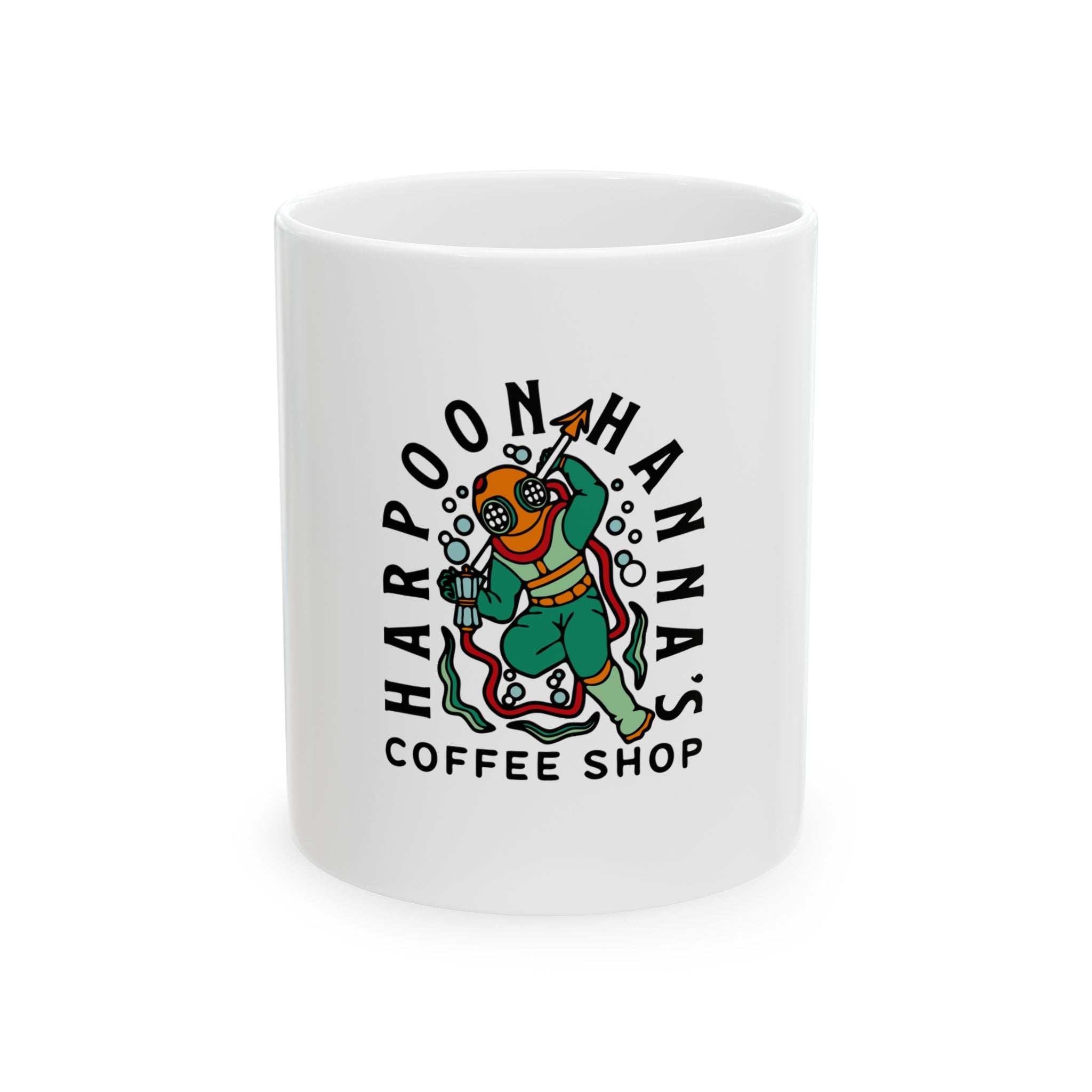 Harpoon Hanna's Colorful Diver Ceramic Mug