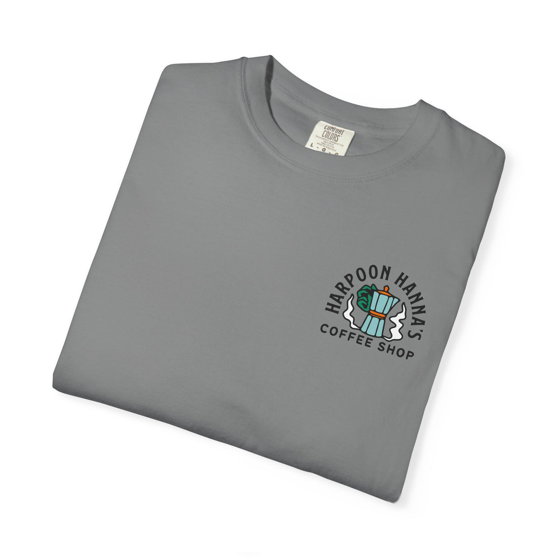 Harpoon Hanna's Retro Moka Pot Crew Neck T-Shirt