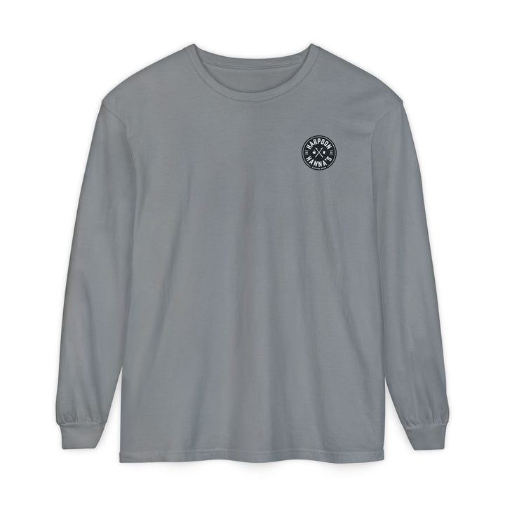 Harpoon Hanna's 'Drink or Sink' Long Sleeve Crew Neck T-Shirt