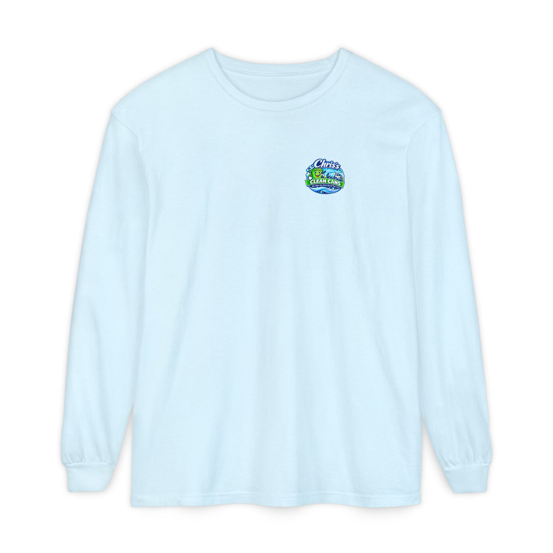 Chris's Clean Cans Long Sleeve Crew Neck T-Shirt