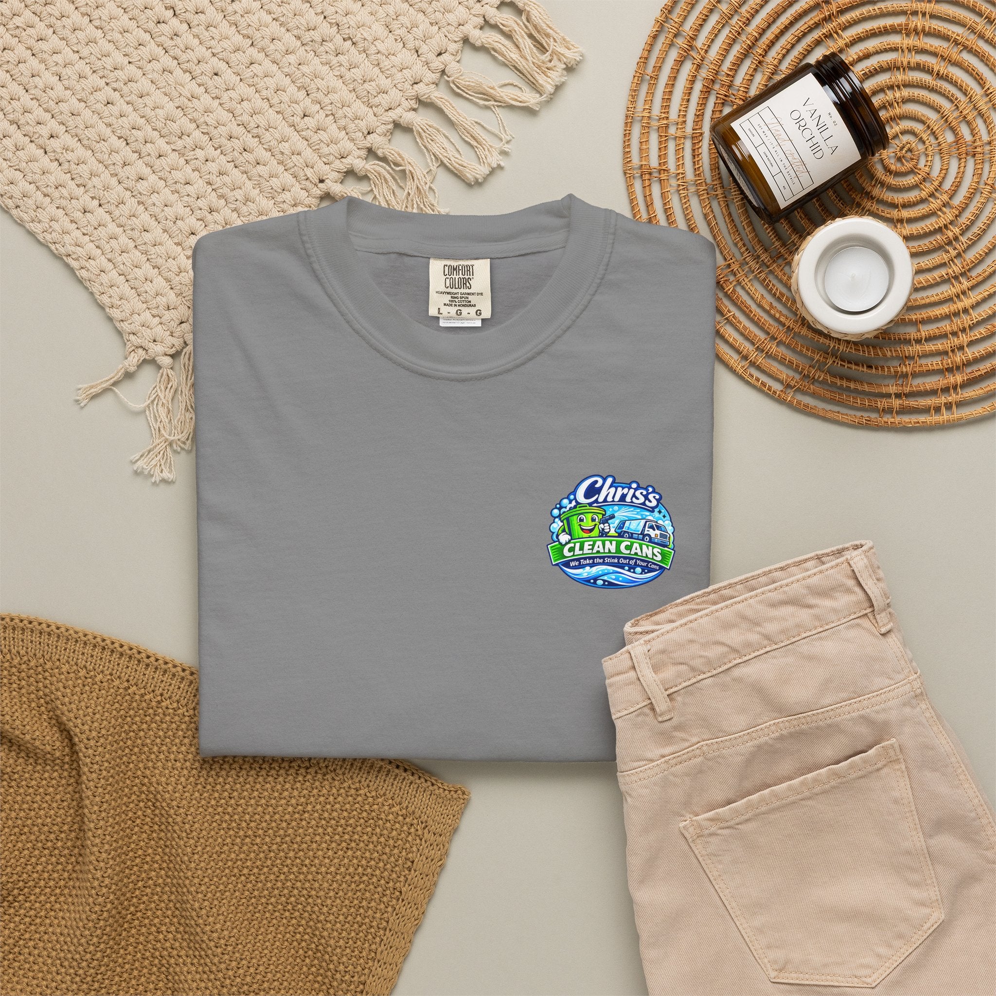Chris's Clean Cans Crew Neck T-Shirt