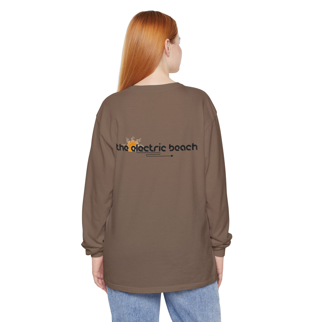 Electric Beach Long Sleeve Crew Neck T-Shirt