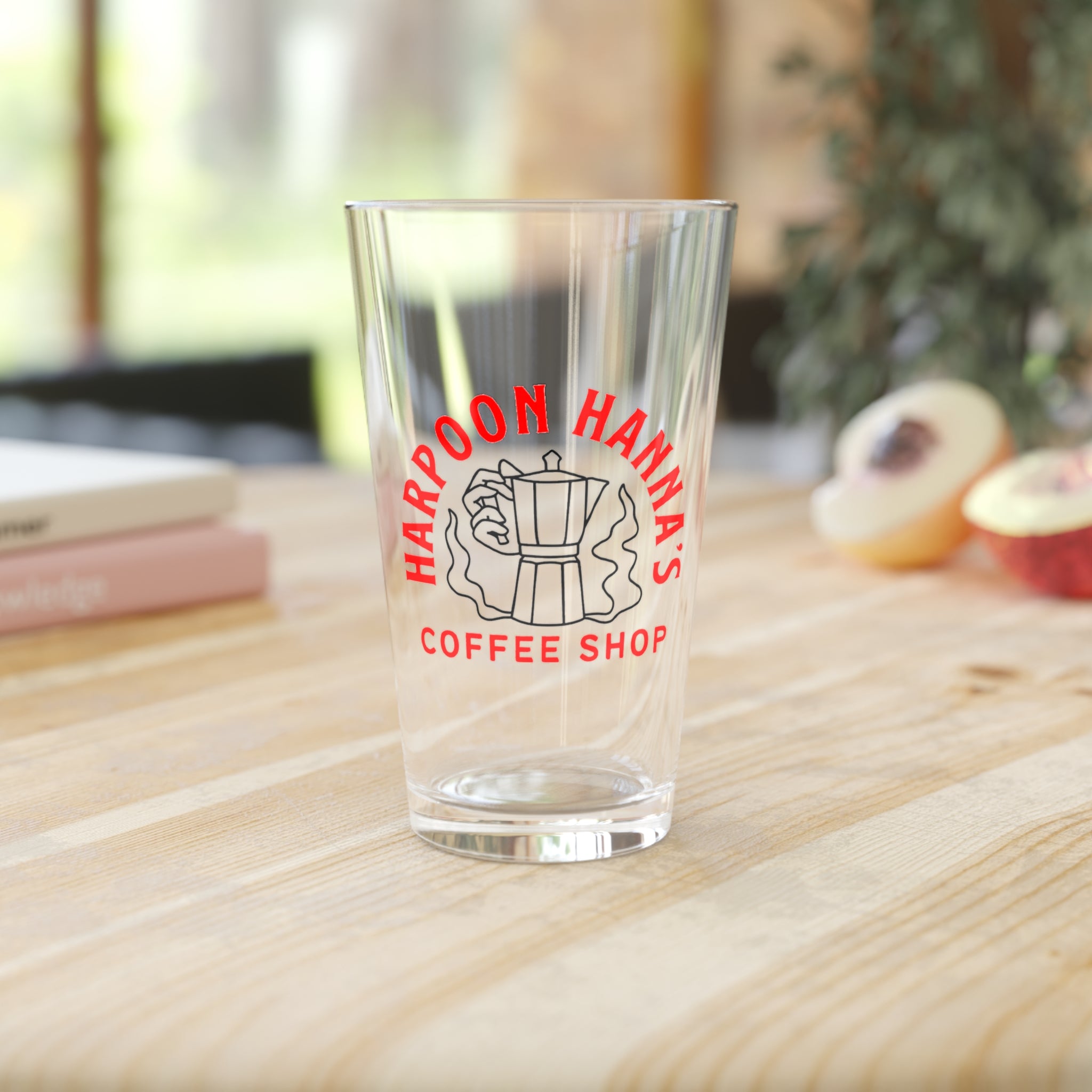 Harpoon Hanna's Moka Pot 16oz Pint Glass