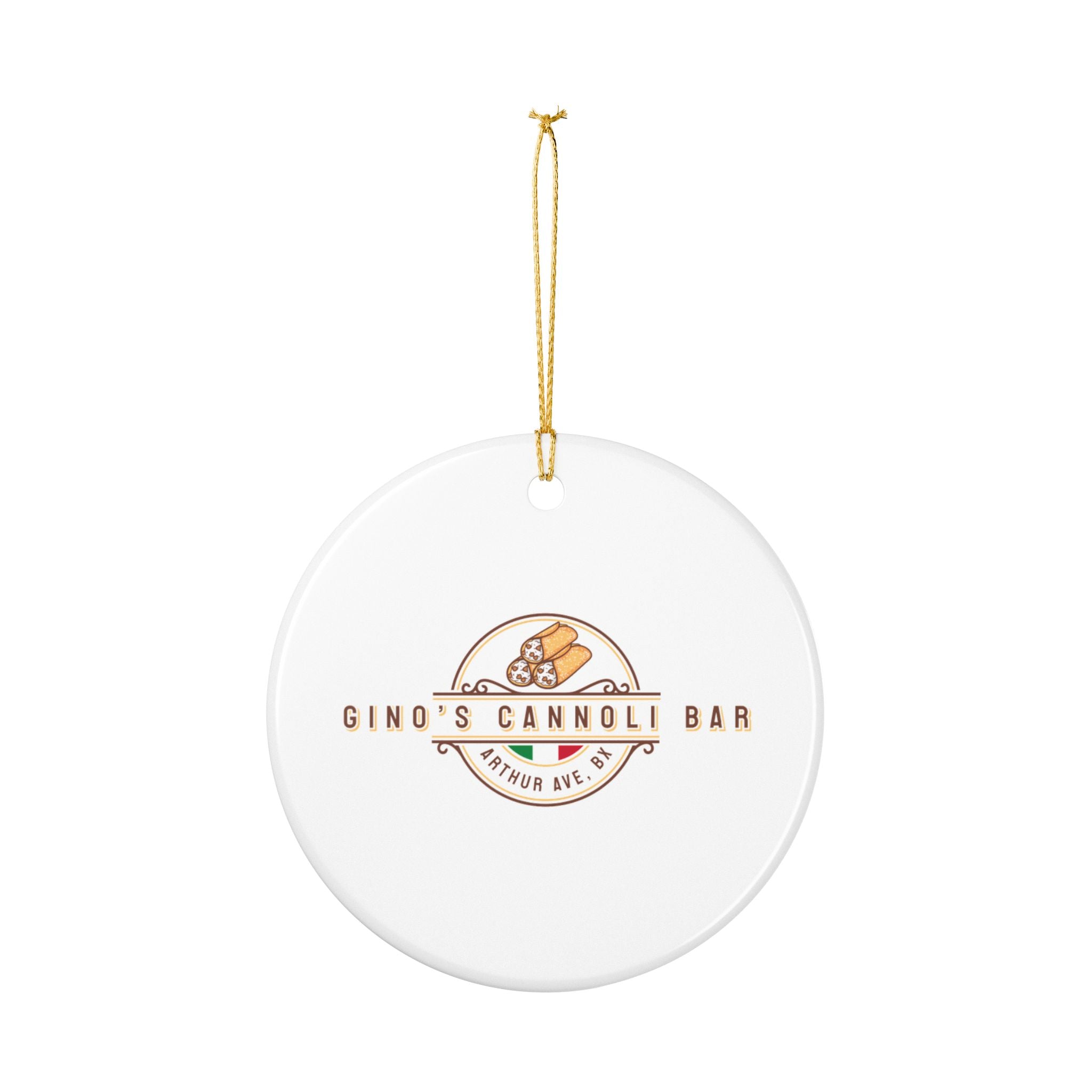 Gino’s Cannoli Bar Ceramic Ornament
