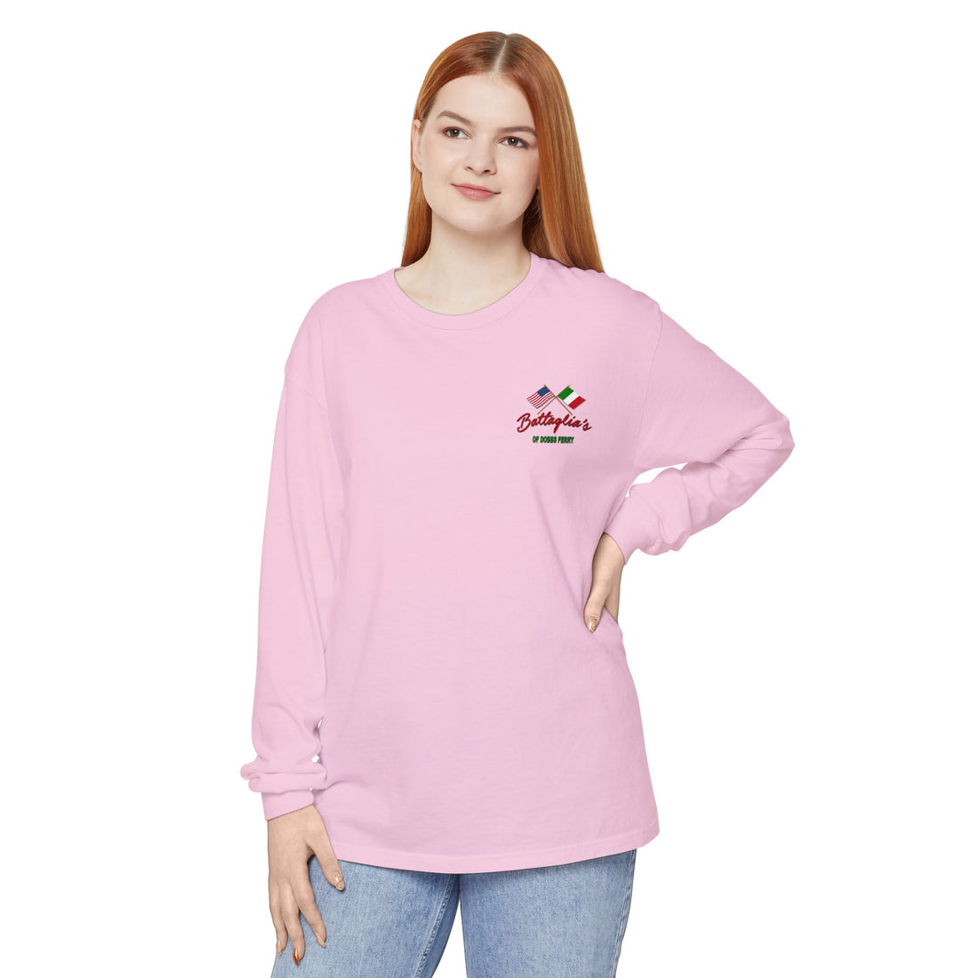 Battaglia's Deli Long Sleeve Crew Neck T-Shirt