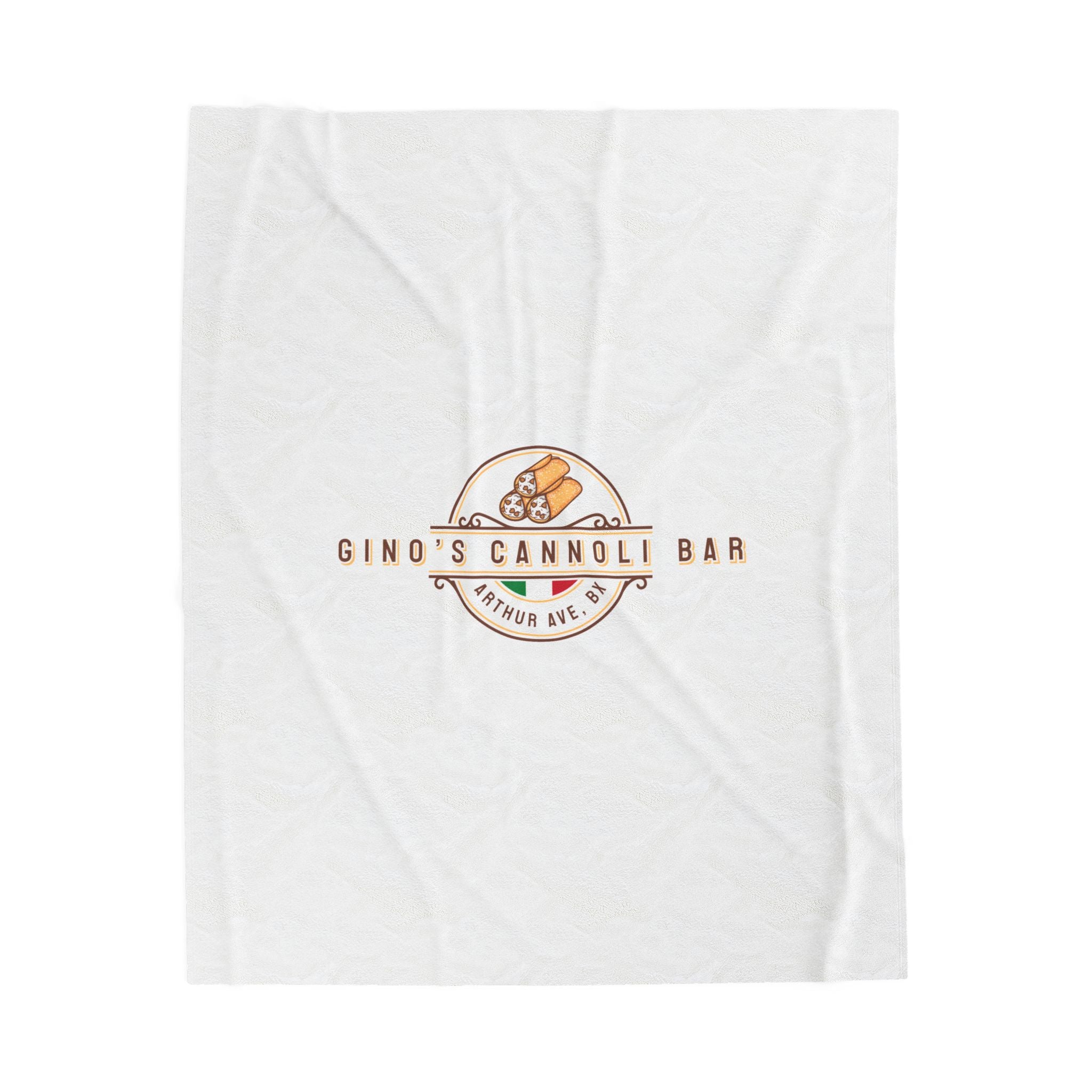 Gino's Cannoli Bar Velveteen Plush Blanket