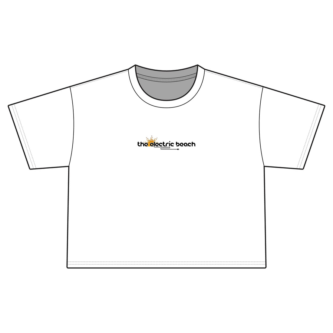 Electric Beach Cropped T-Shirt