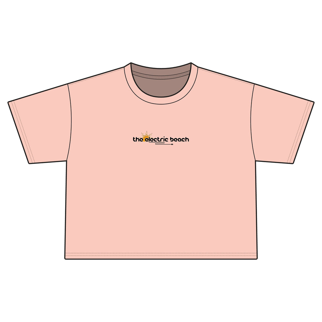 Electric Beach Cropped T-Shirt