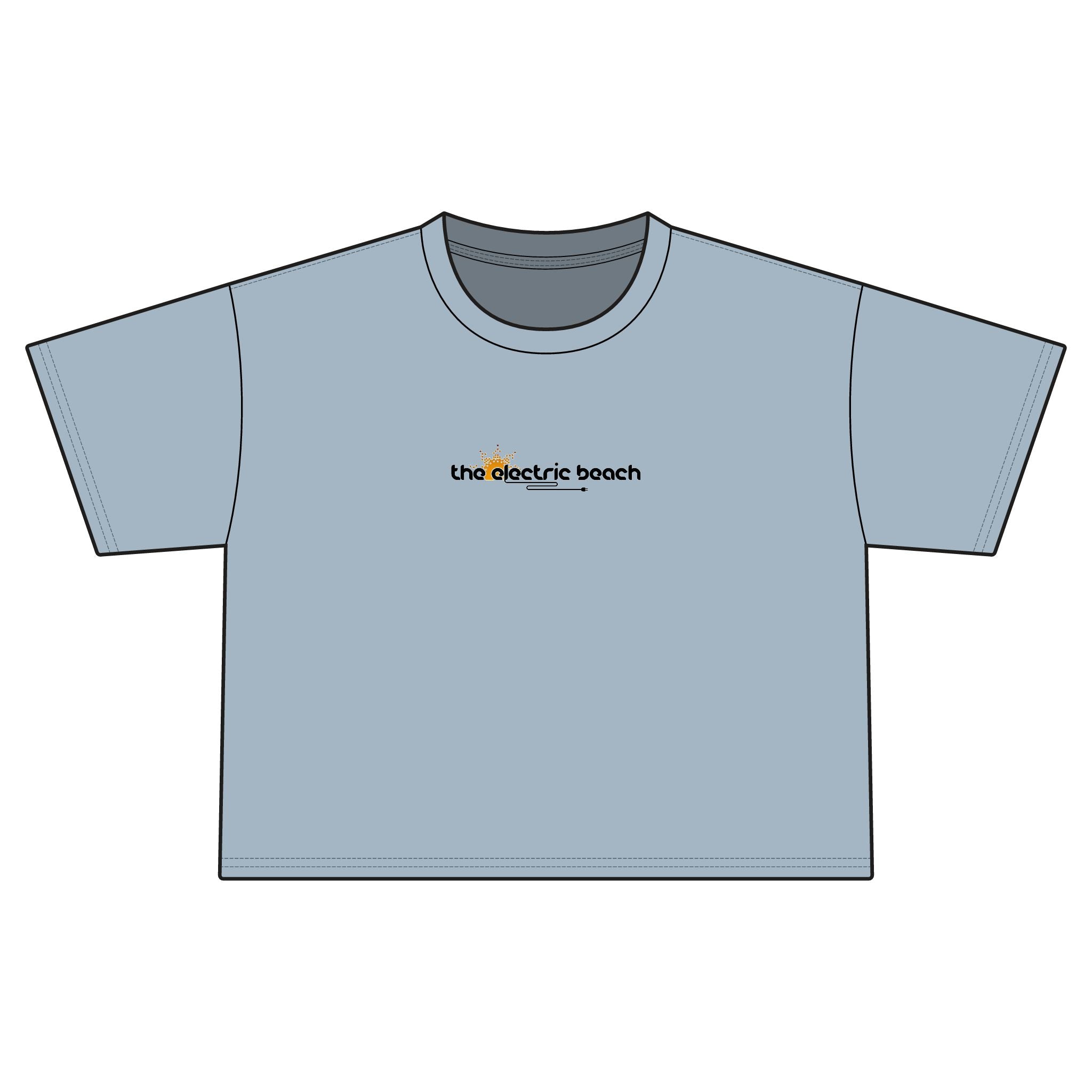 Electric Beach Cropped T-Shirt
