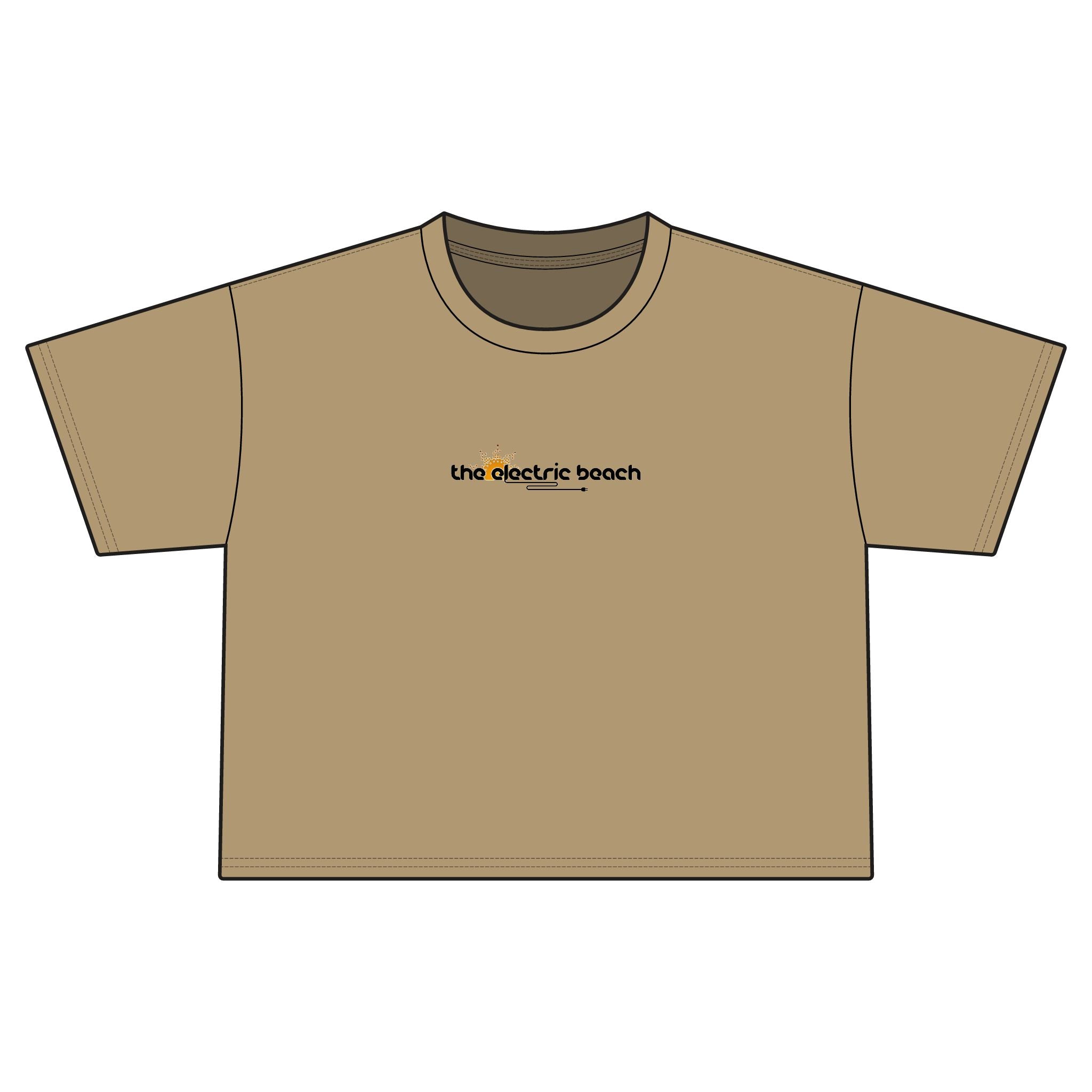 Electric Beach Cropped T-Shirt