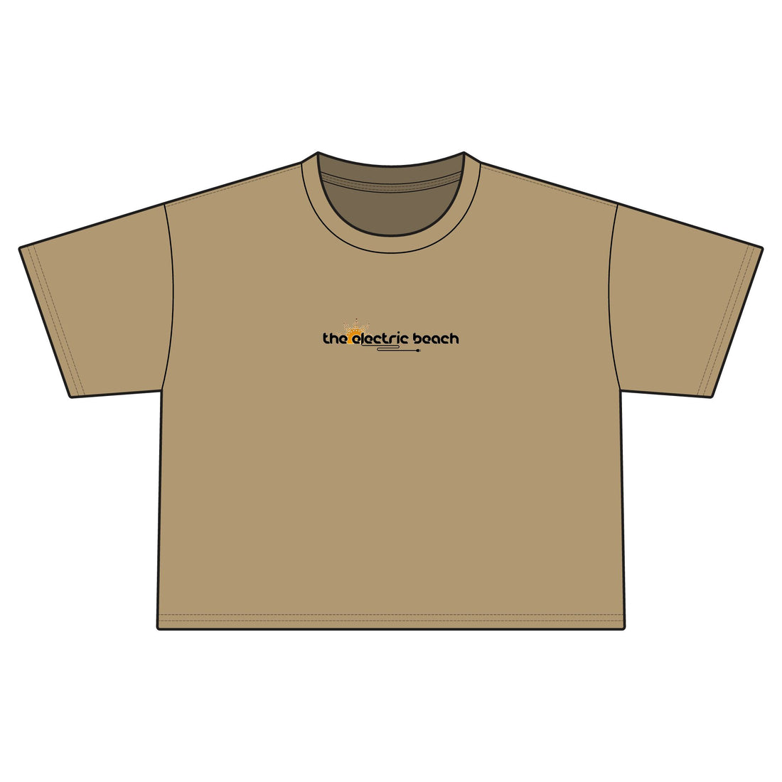Electric Beach Cropped T-Shirt