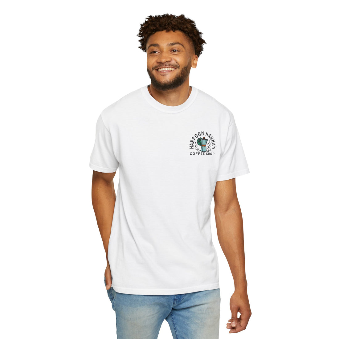 Harpoon Hanna's Retro Moka Pot Crew Neck T-Shirt
