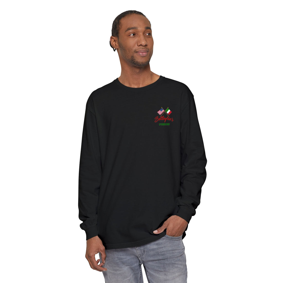 Battaglia's Deli Long Sleeve Crew Neck T-Shirt